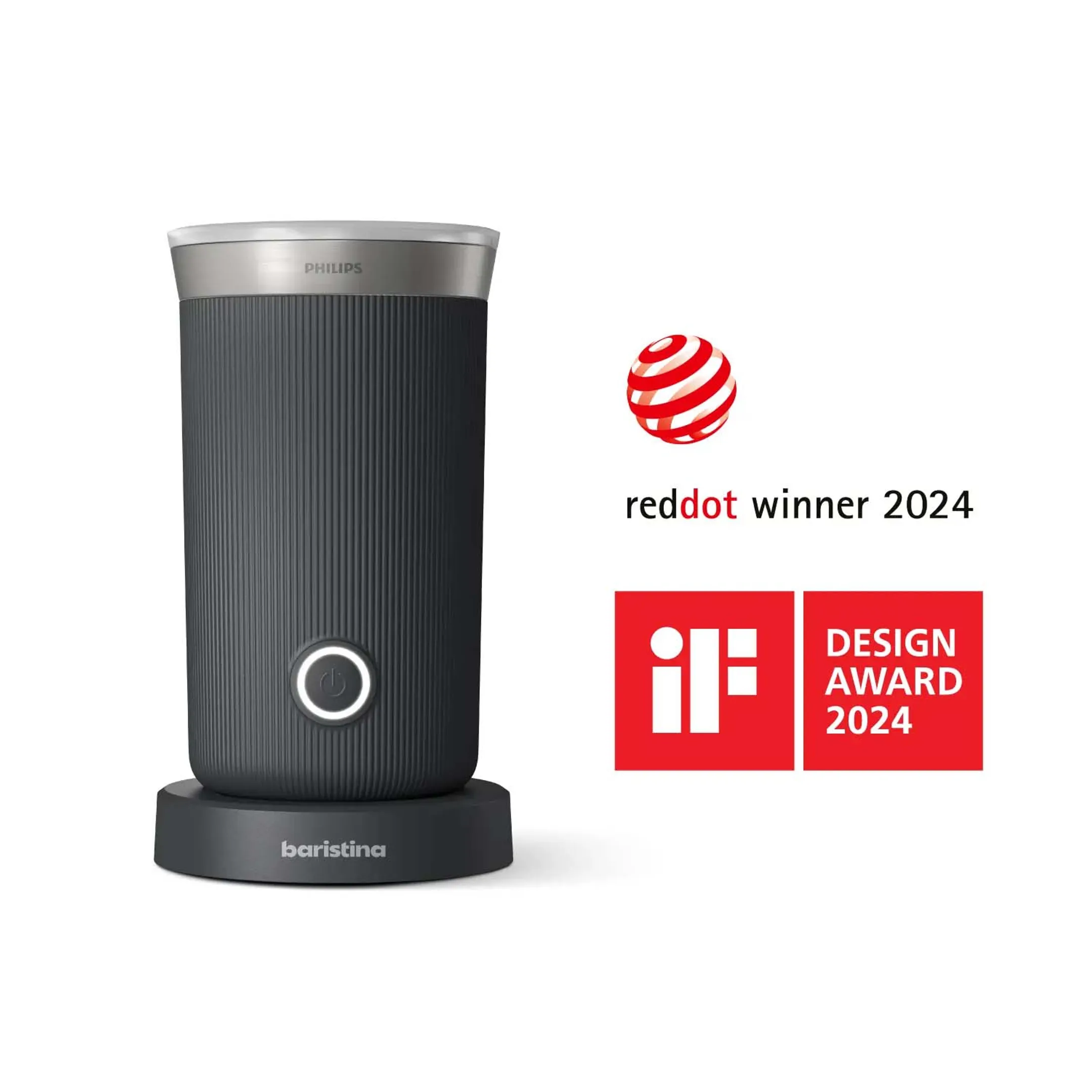 Philips Baristina Melkopschuimer BAR311/60 Grijs image