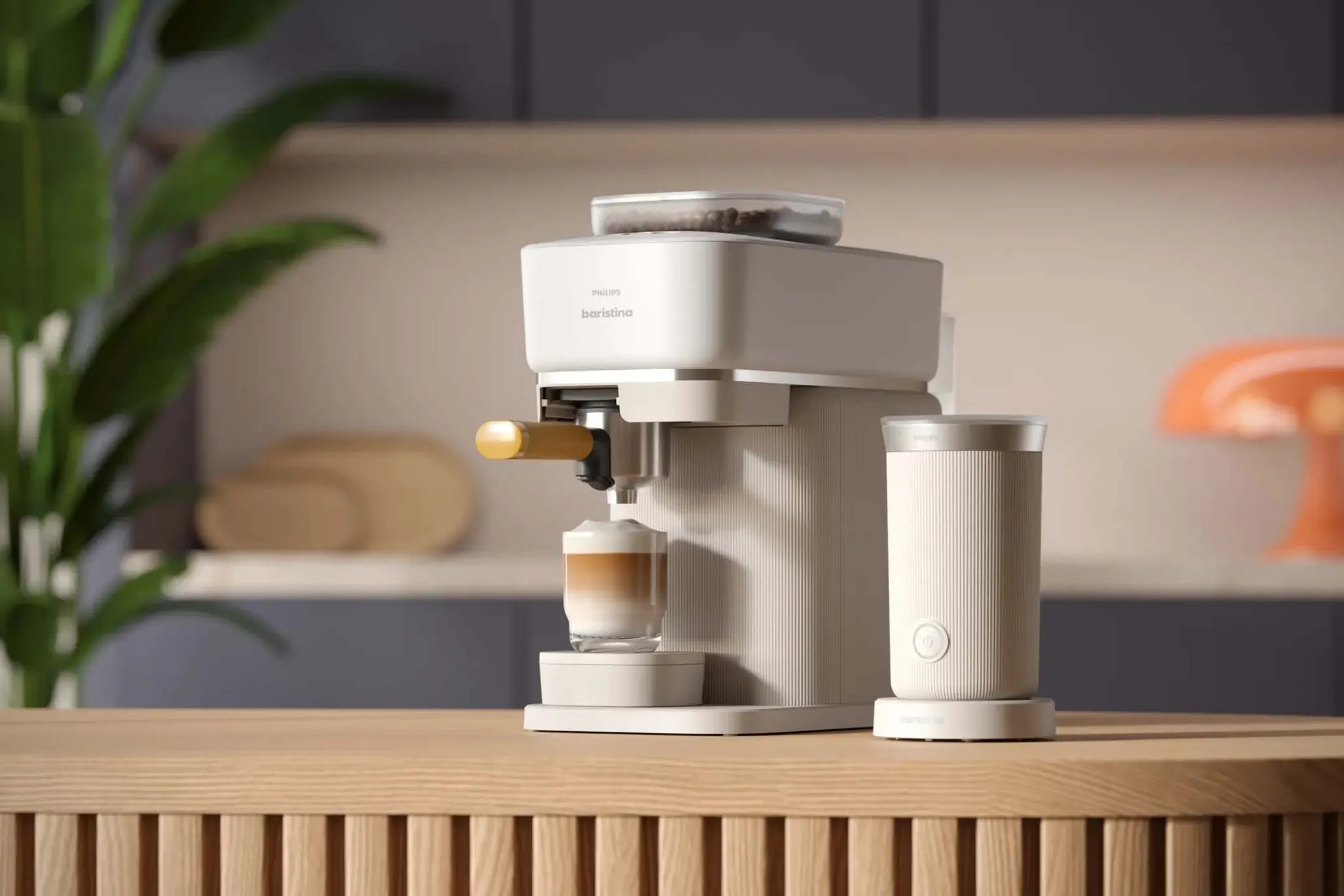 Philips Baristina Melkopschuimer BAR311/00 Wit image