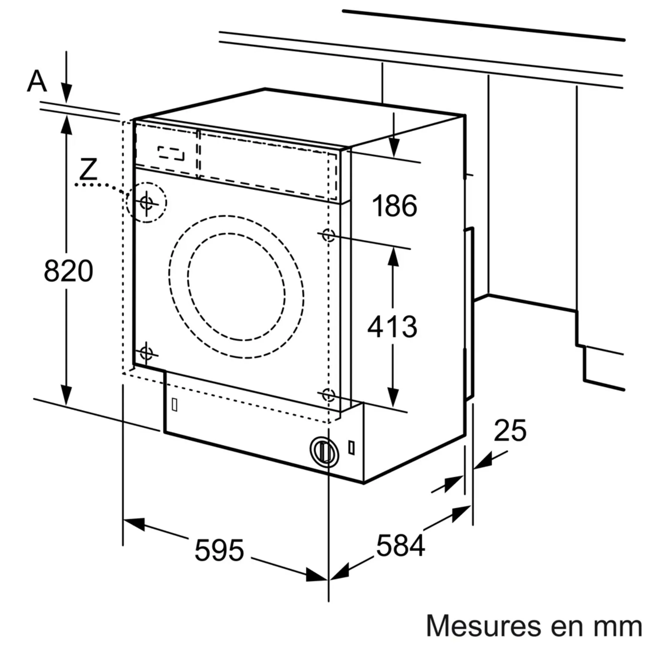 Siemens Lave-linge séchant encastrable WK14D543EU image