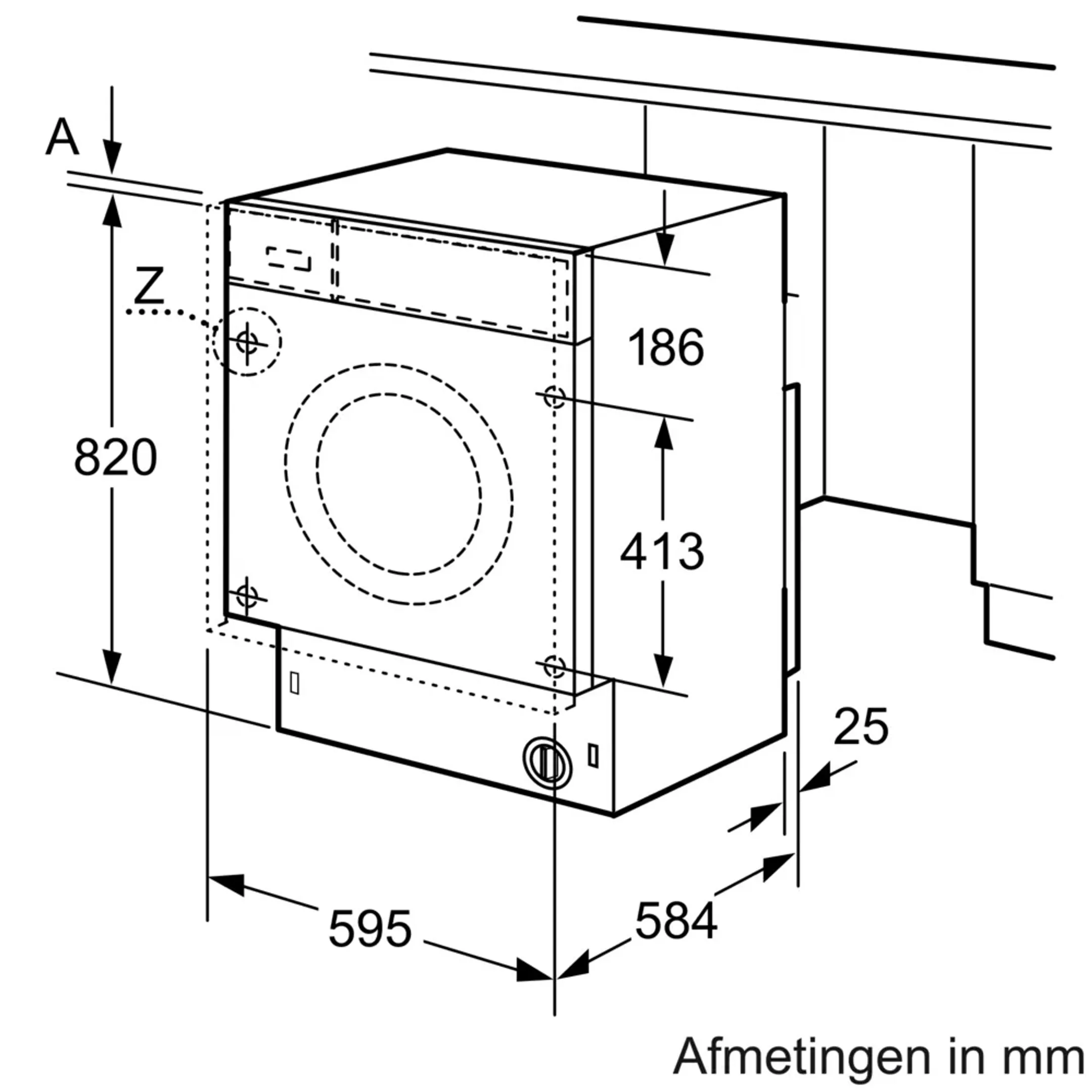 Siemens Inbouw was-droogcombinatie WK14D543EU image