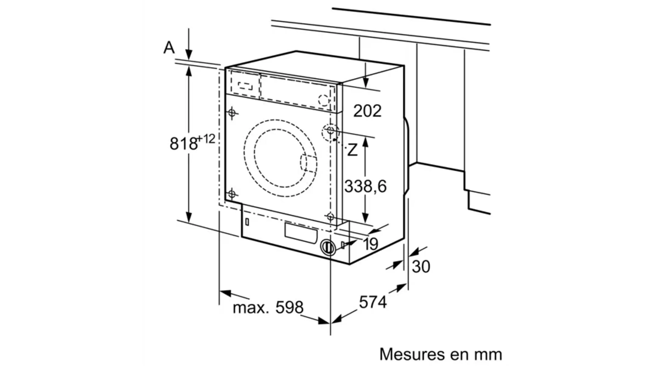 Bosch Machine à laver encastrable WIW28542EU image
