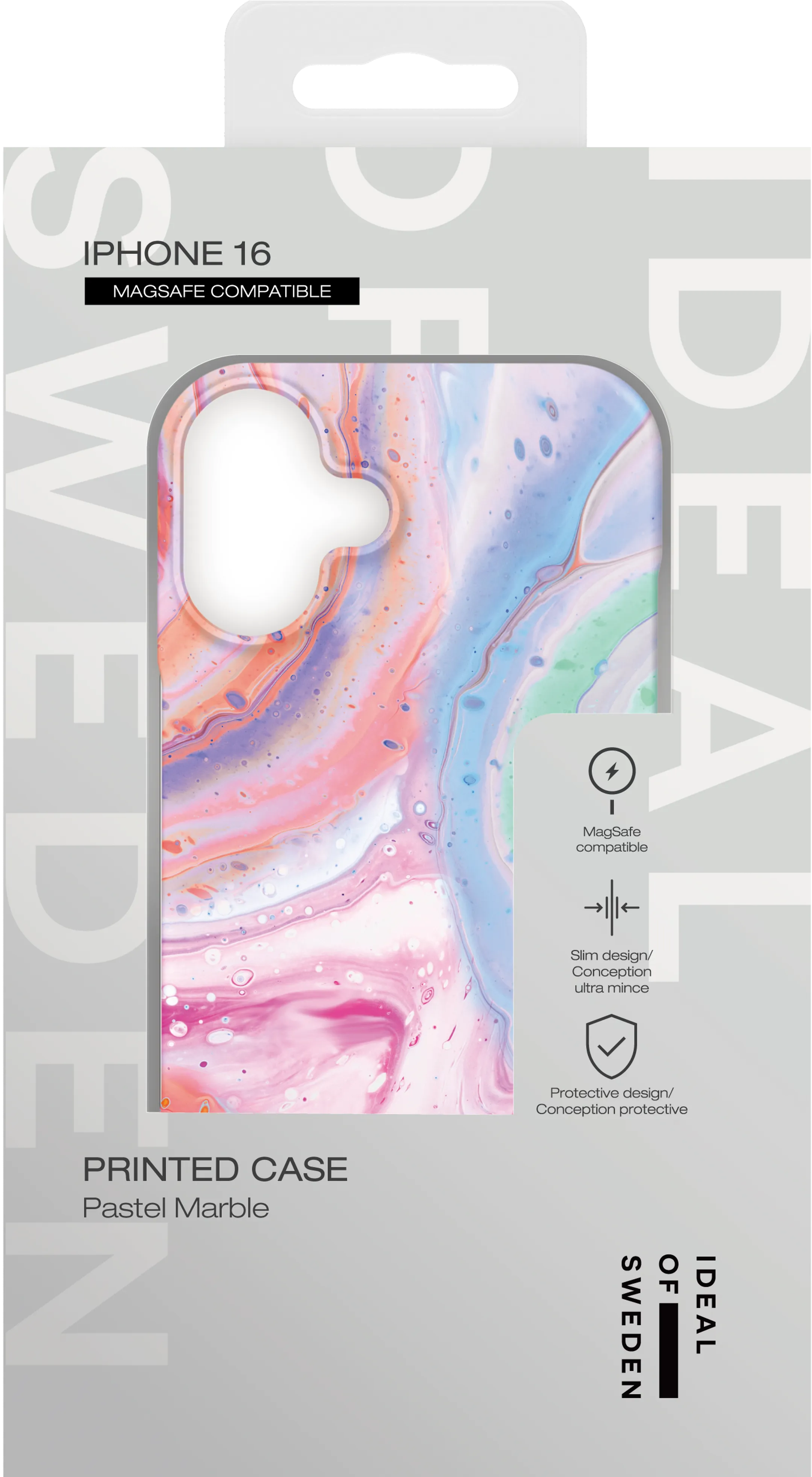 iDeal of Sweden Backcover met Magsafe voor iPhone 16 - Pastel Marble image