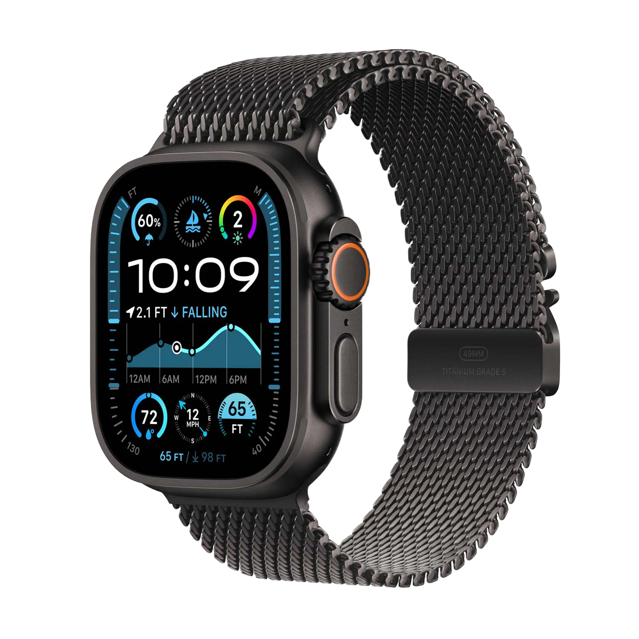 Watch Ultra 2 LTE - 49 mm Black Titanium (M)