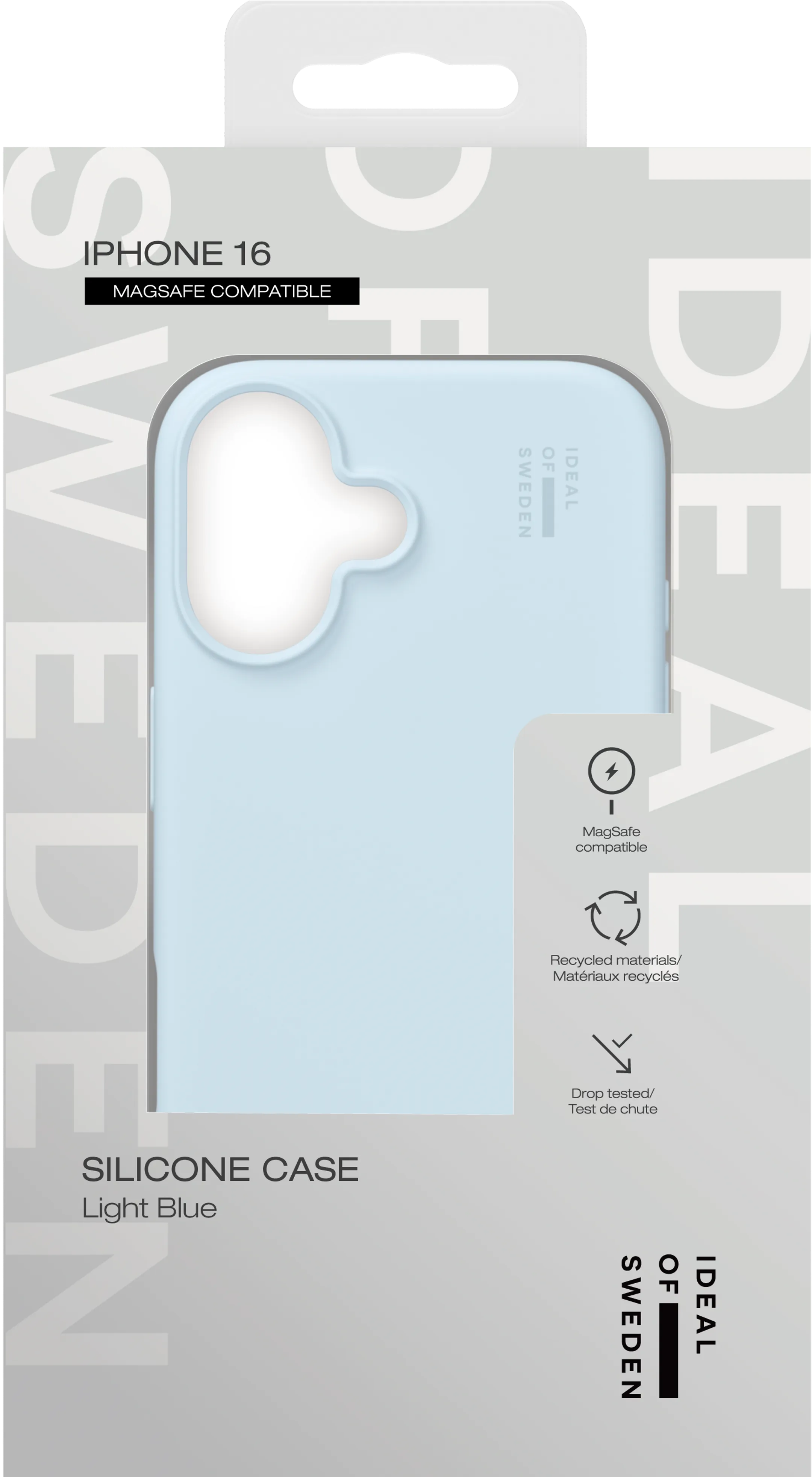 iDeal of Sweden Silicone backcover met MagSafe voor iPhone 16 - Light Blue image