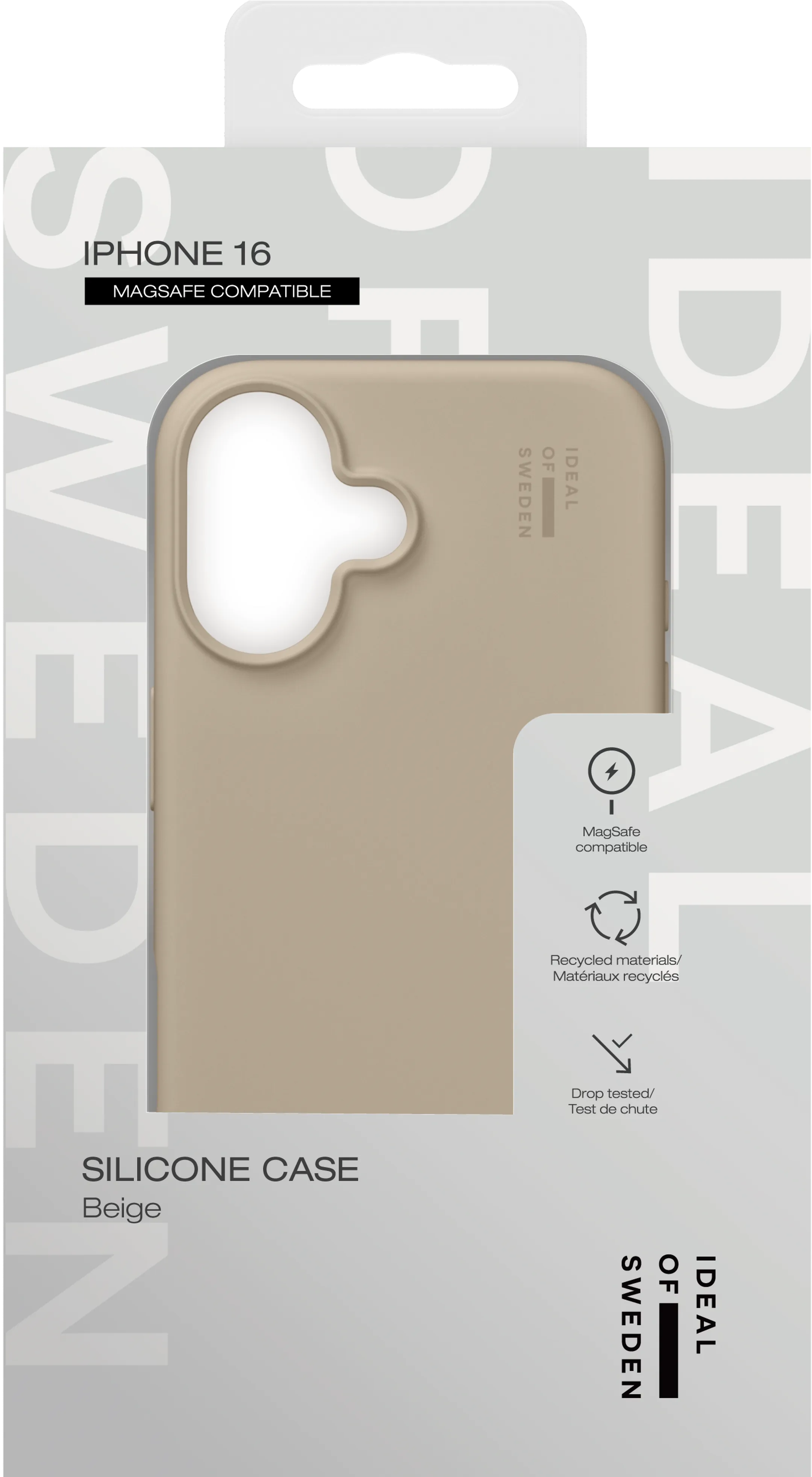 iDeal of Sweden Silicone backcover met MagSafe voor iPhone 16 - Beige image