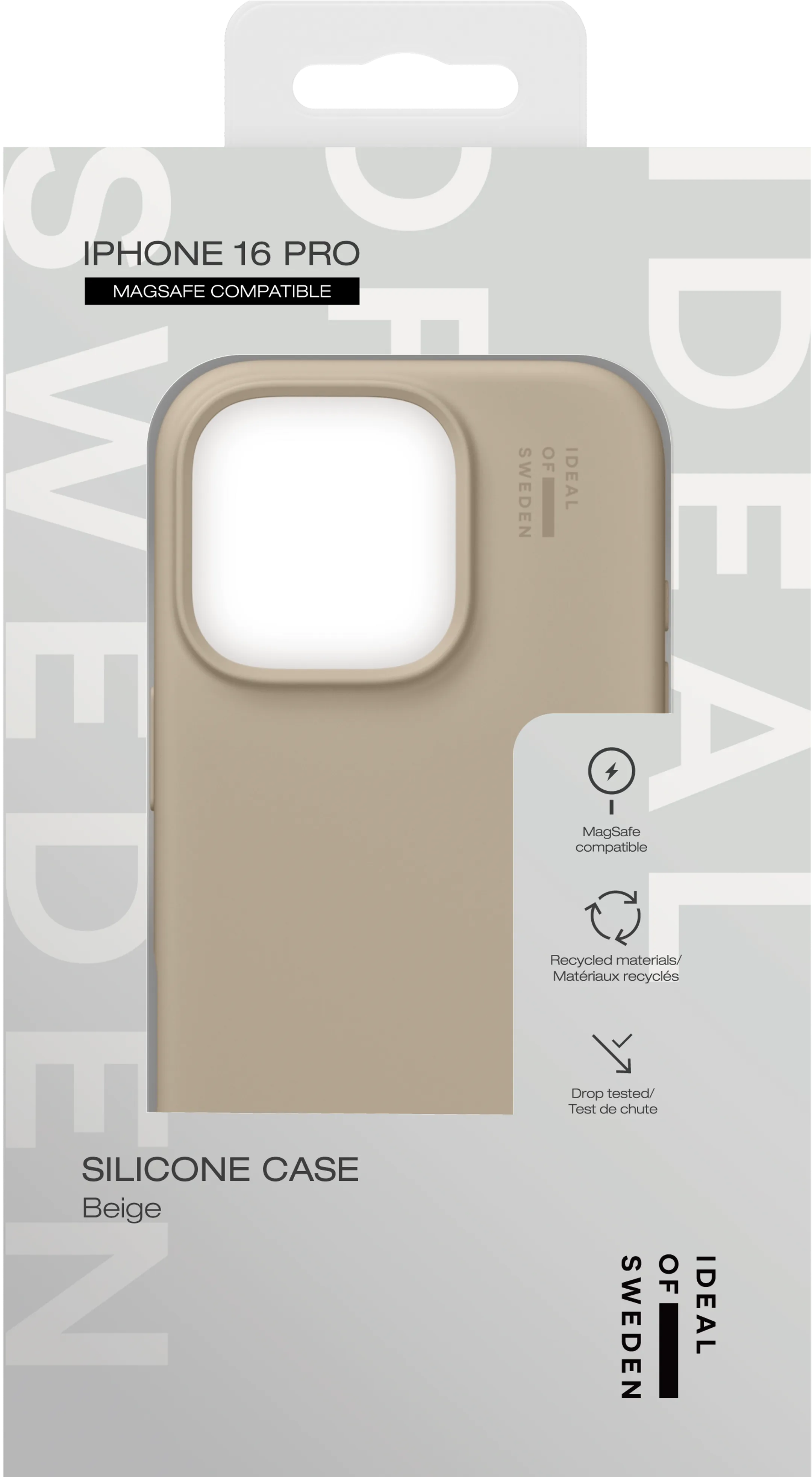 iDeal of Sweden Silicone backcover met MagSafe voor iPhone 16 Pro - Beige image
