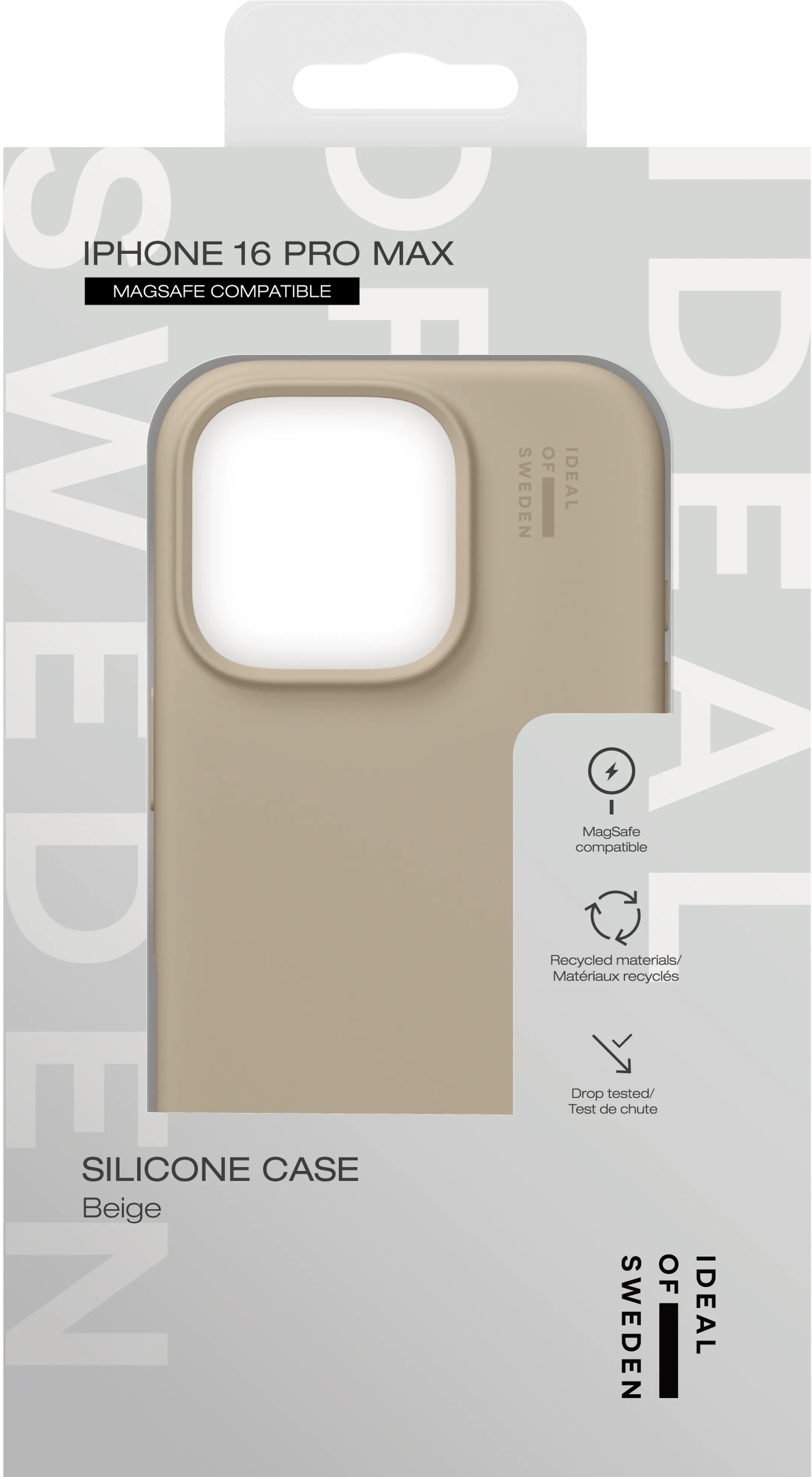 iDeal of Sweden Silicone backcover met MagSafe voor iPhone 16 Pro Max - Beige image