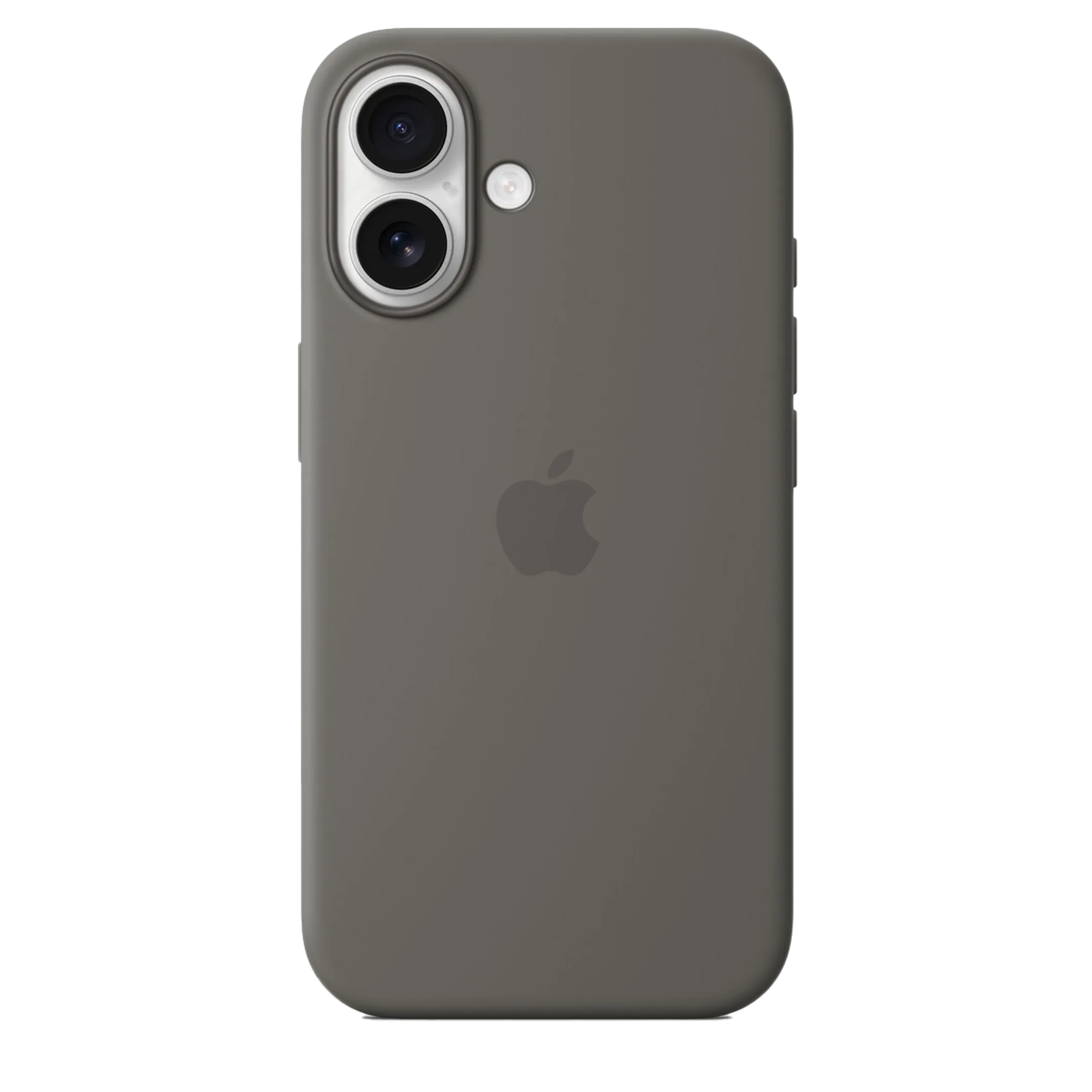 Coque silicone MagSafe pour iPhone 16 Plus-Stone Gray