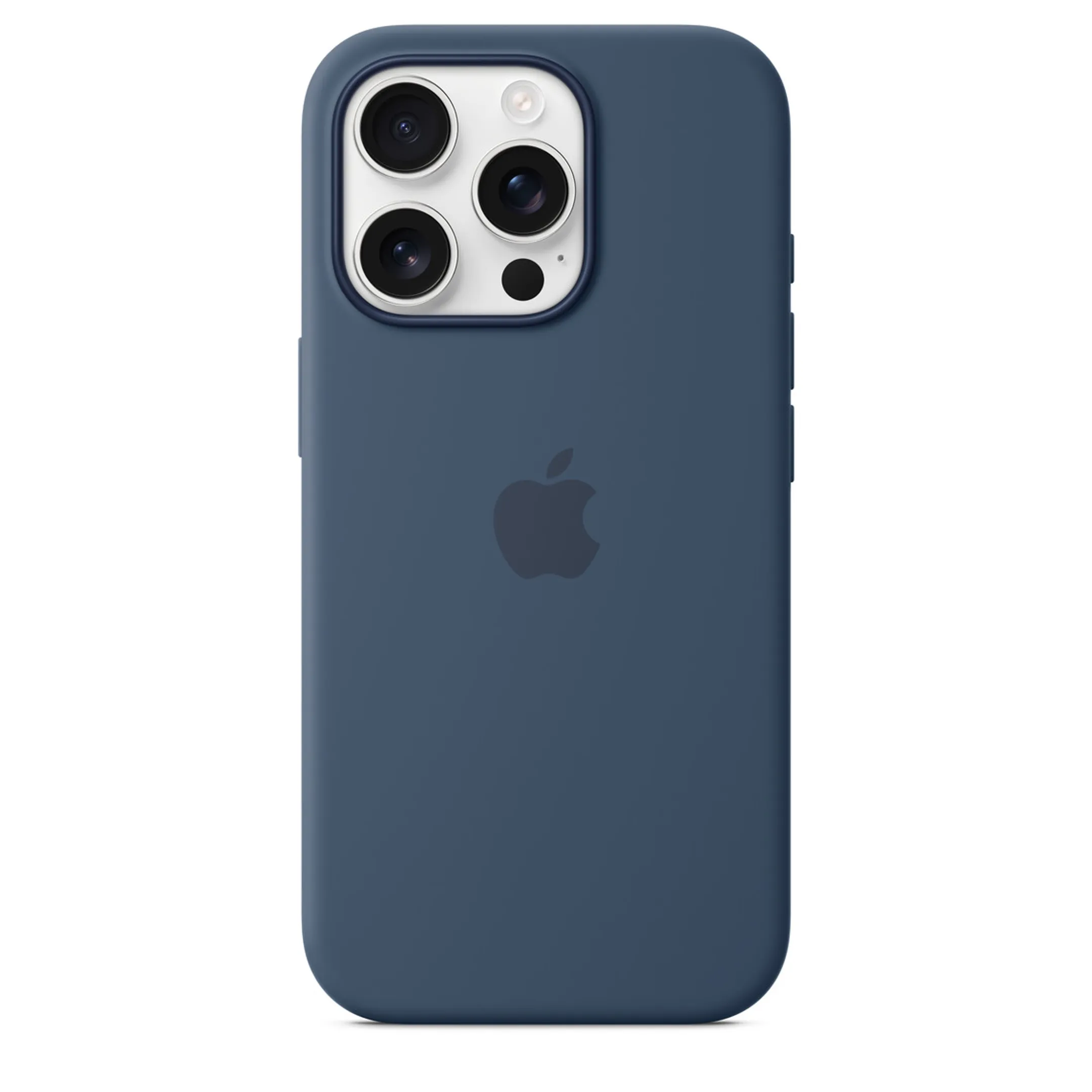 Apple Silicone case met MagSafe voor iPhone 16 Pro - Denim image