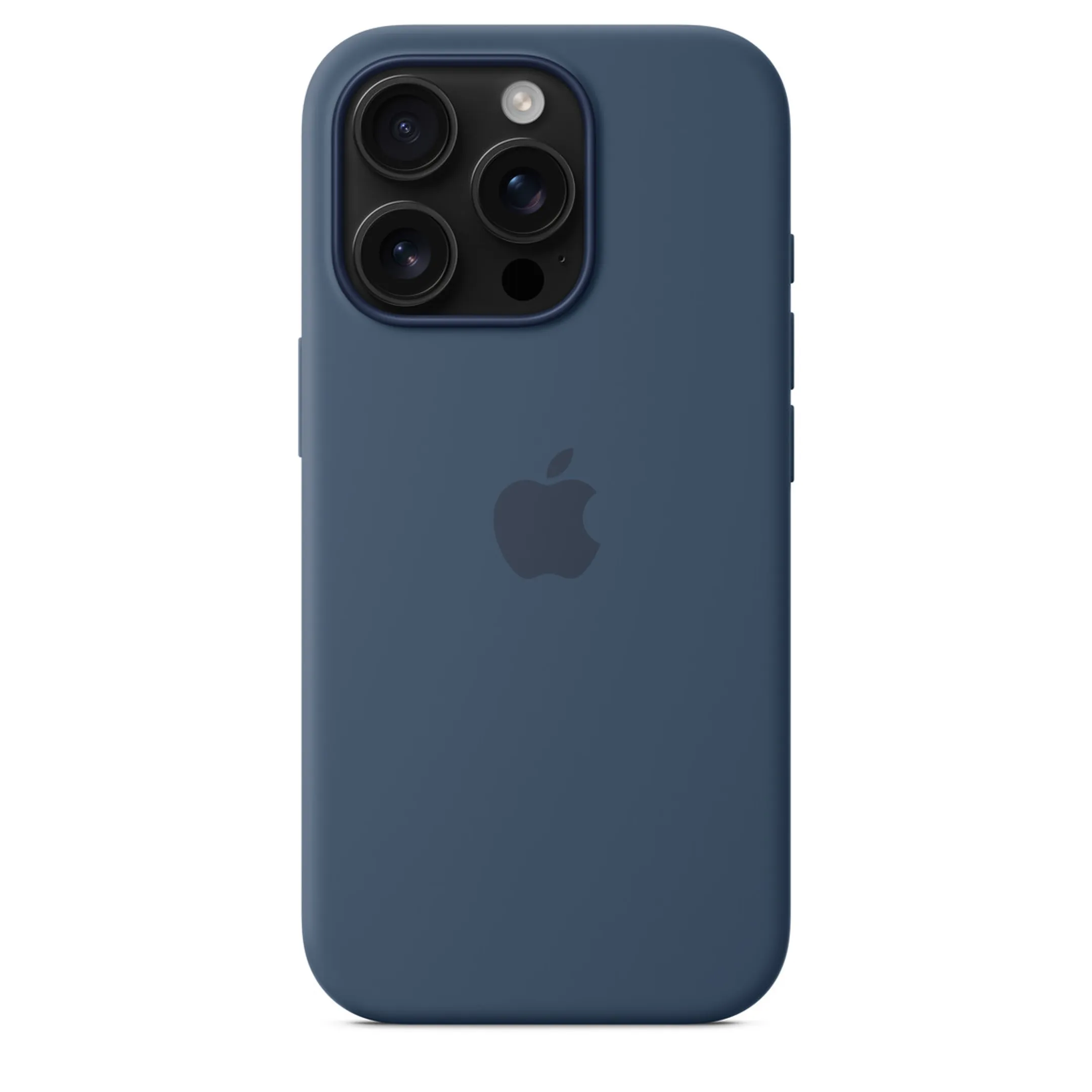 Apple Silicone case met MagSafe voor iPhone 16 Pro - Denim image