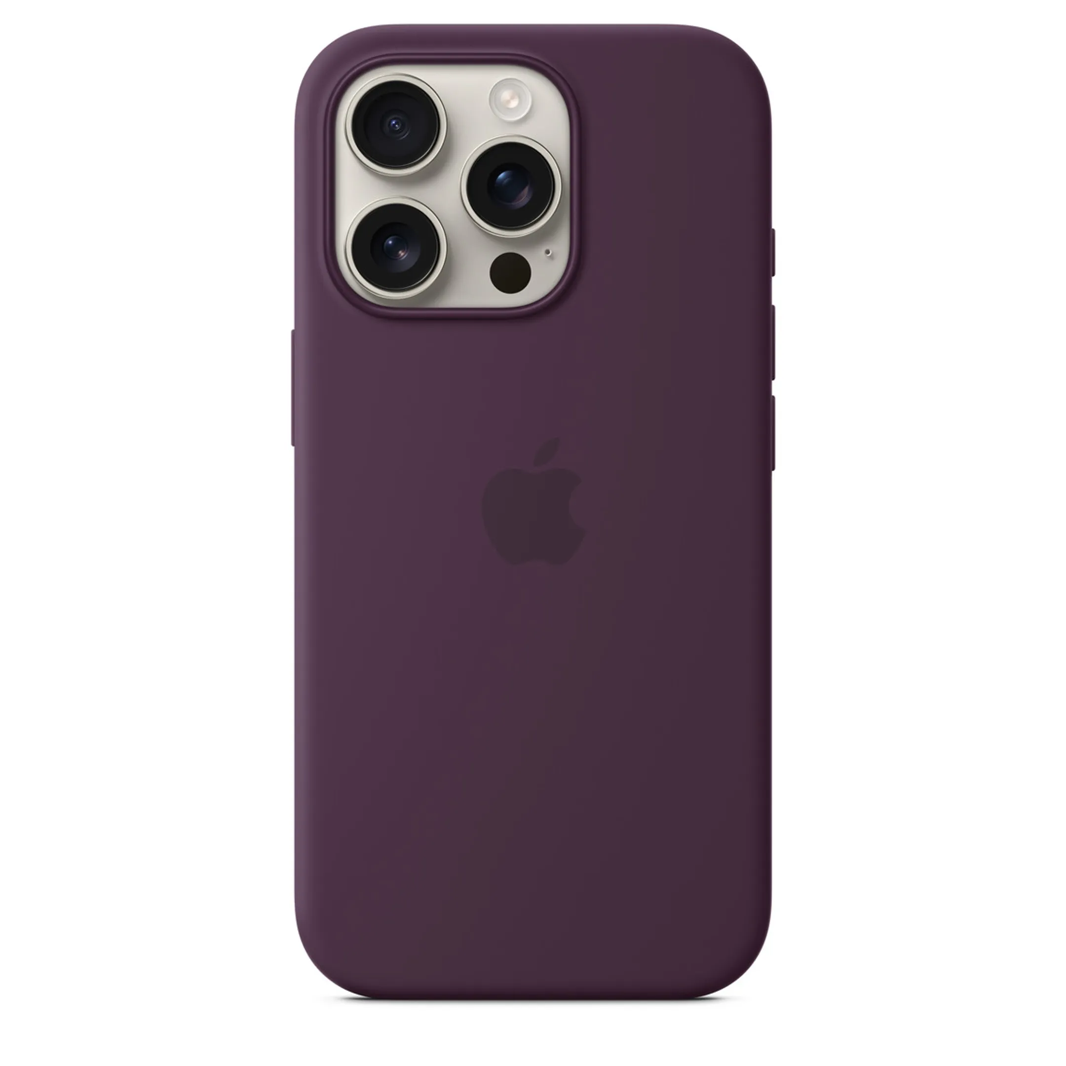 Apple Silicone case met MagSafe voor iPhone 16 Pro - Plum image