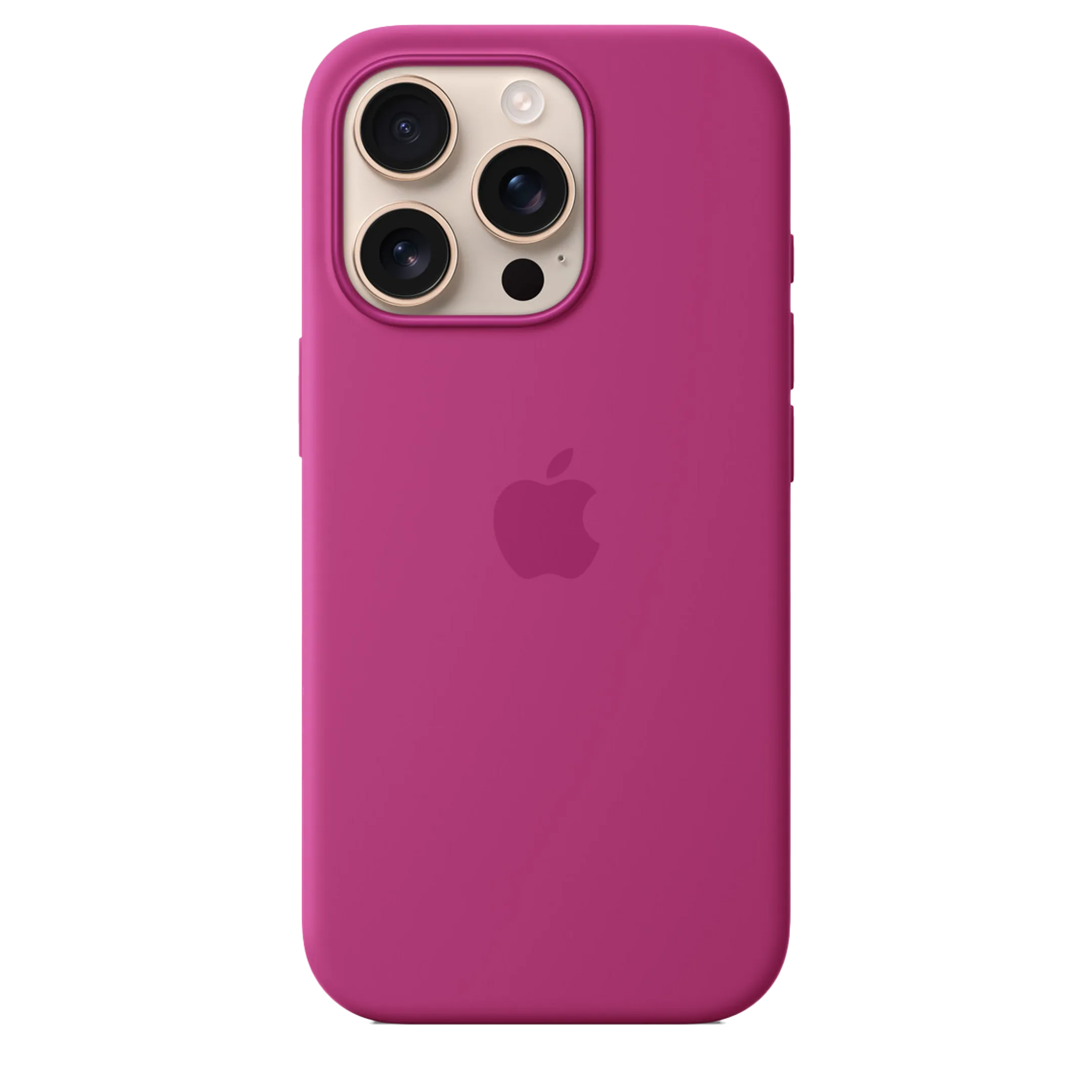Coque en silicone avec MagSafe pour iPhone 16 Pro - Fuchsia