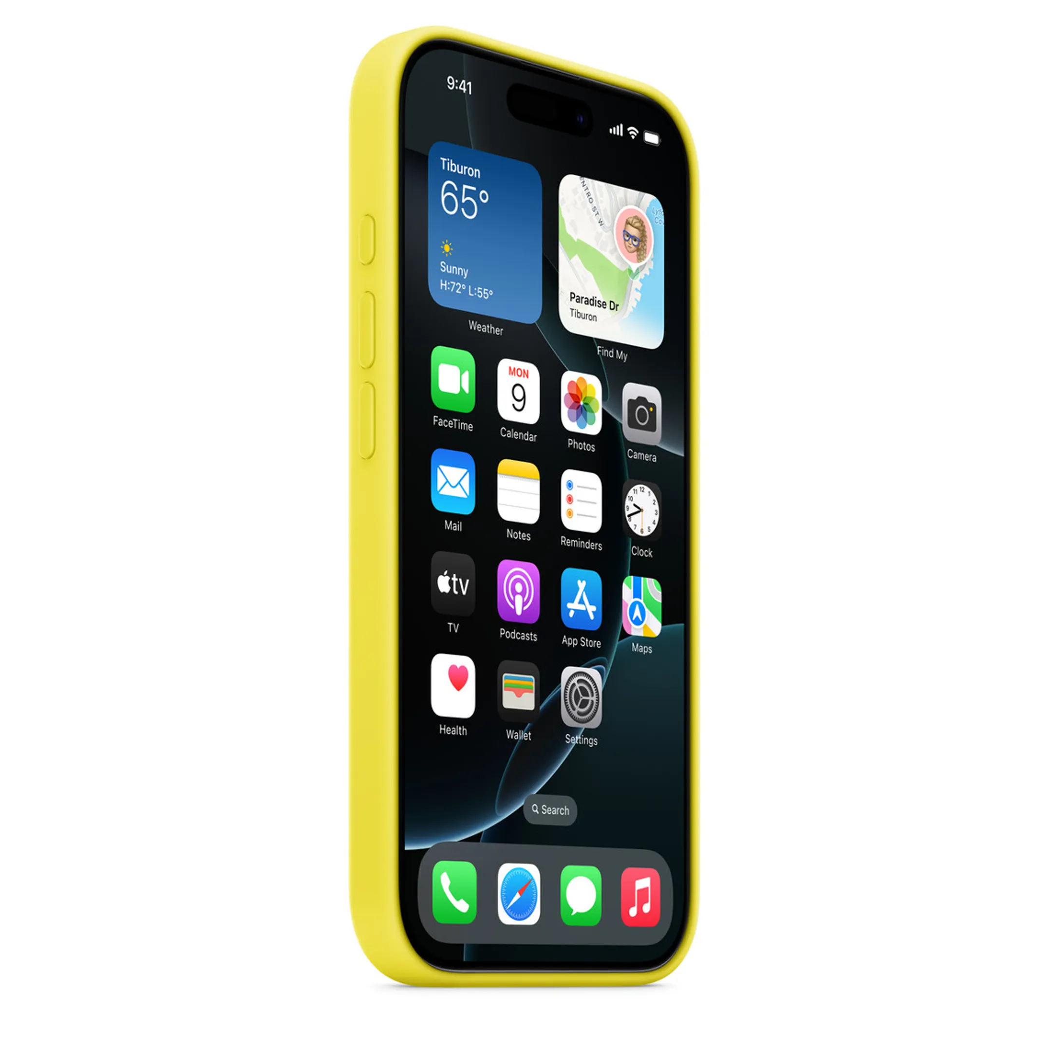 Apple Coque en silicone avec MagSafe pour iPhone 16 Pro - Star Fruit image