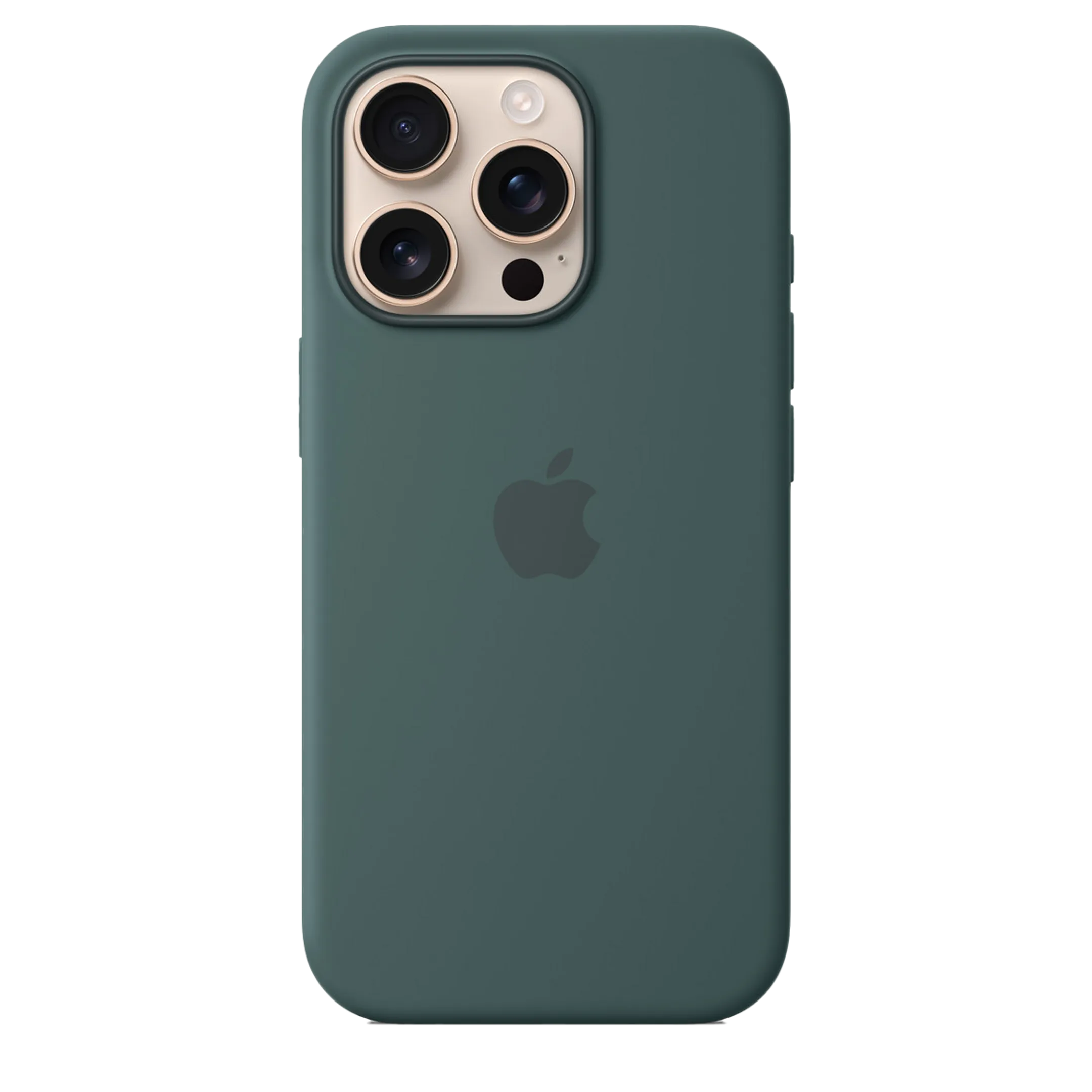 Silicone case met MagSafe voor iPhone 16 Pro - Lake Green
