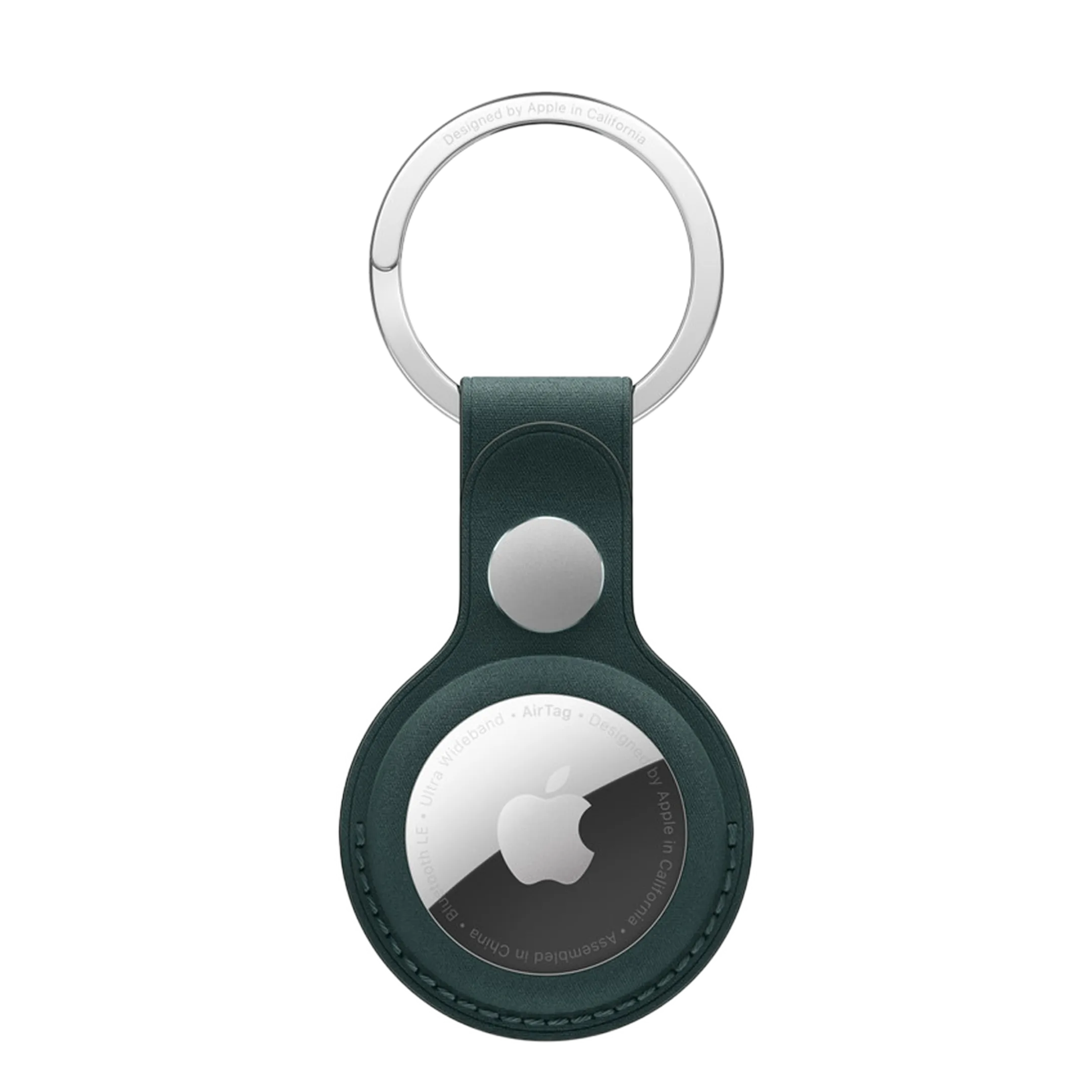 AirTag FineWoven Key Ring - Dark Green