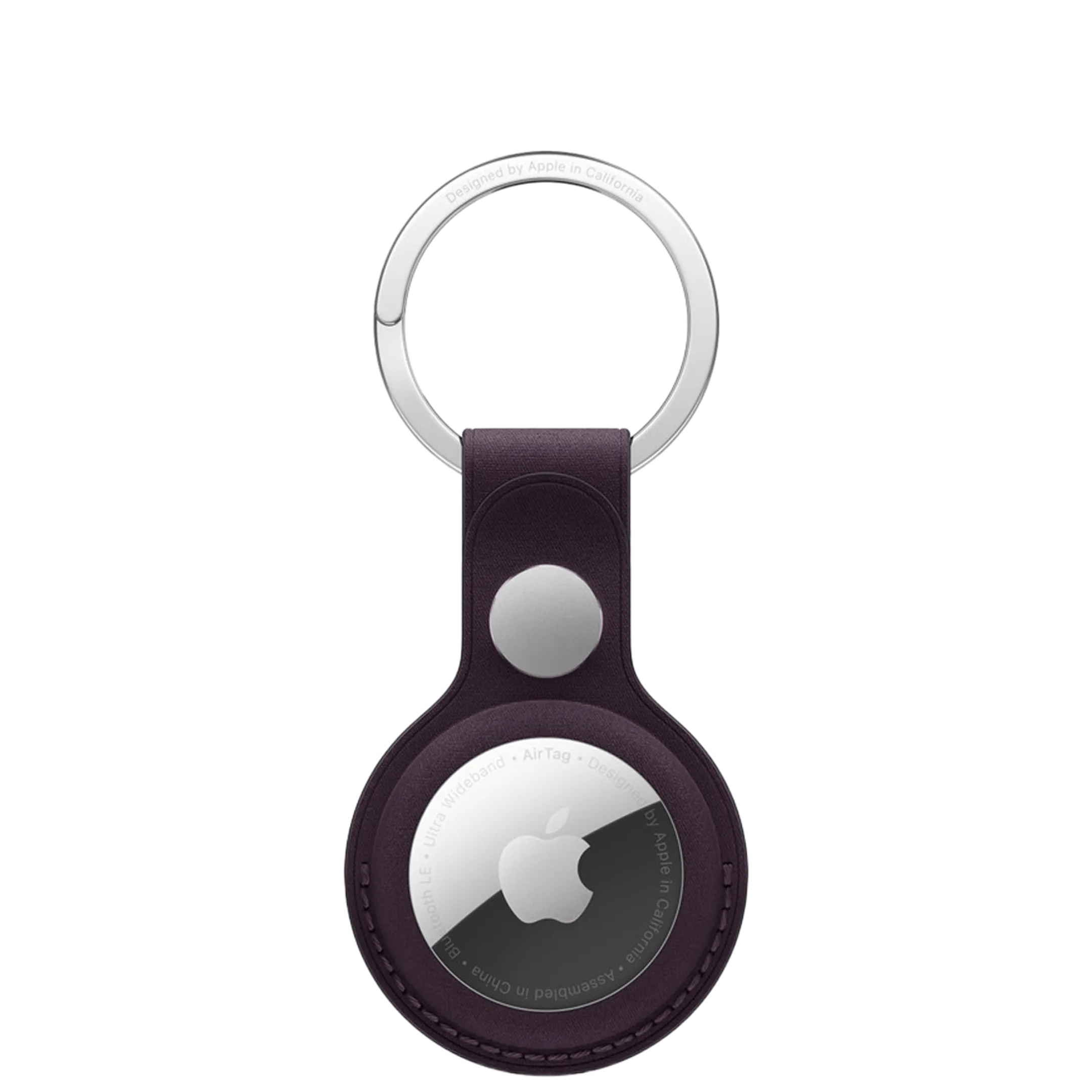 AirTag FineWoven Key Ring - Blackberry