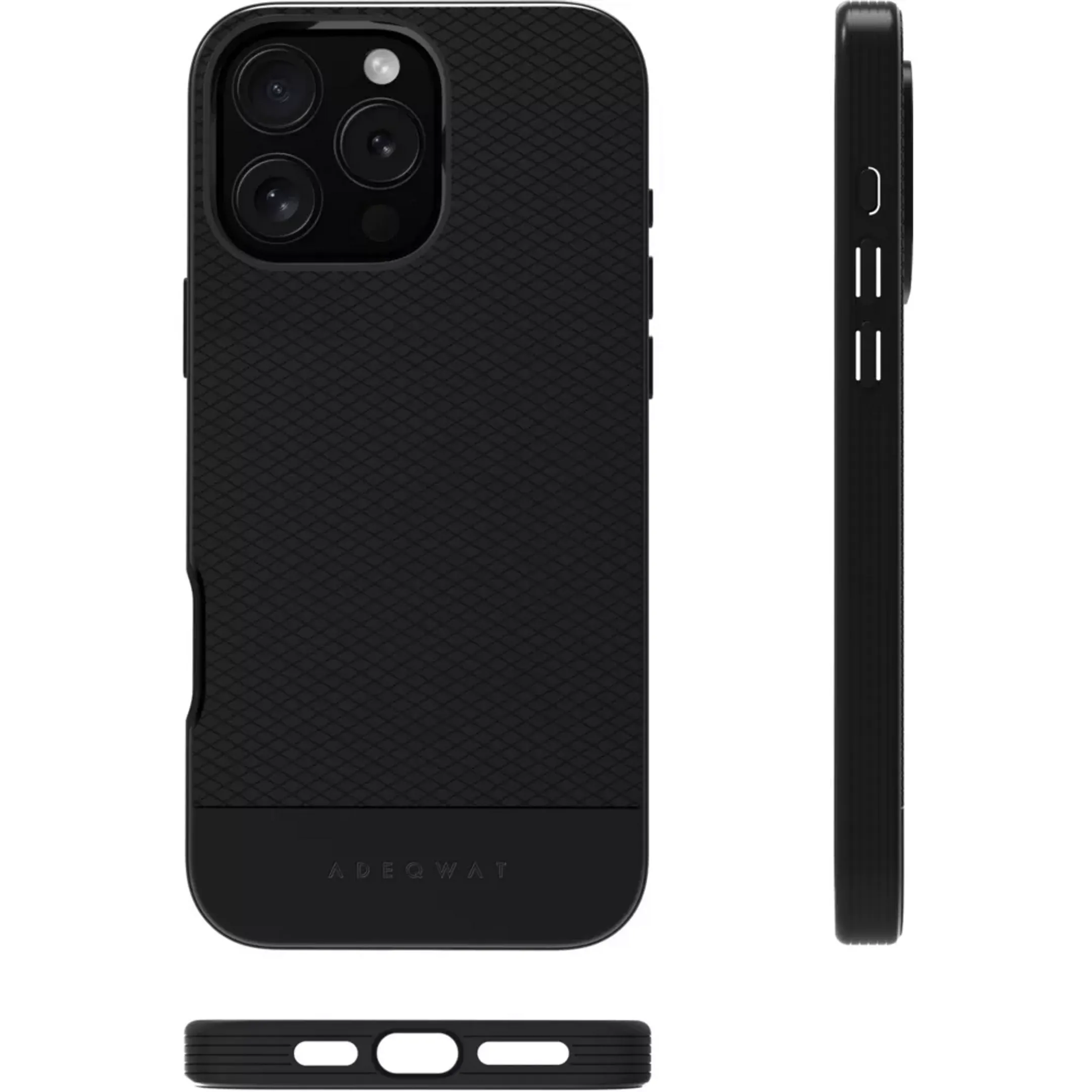 Adeqwat Coque en silicone pour iPhone 16 Pro - Noir image
