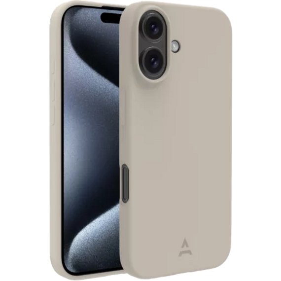 Silicone cover voor iPhone 16 - Beige
