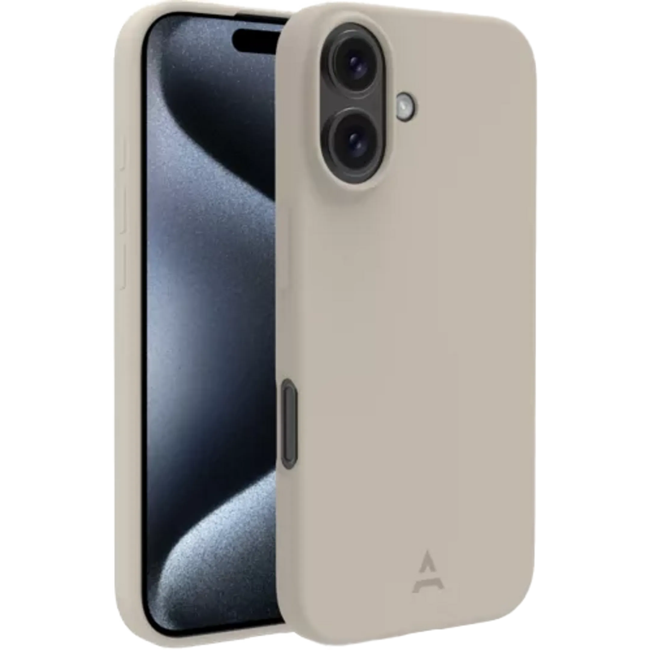 Coque en silicone pour iPhone 16 Plus - Beige