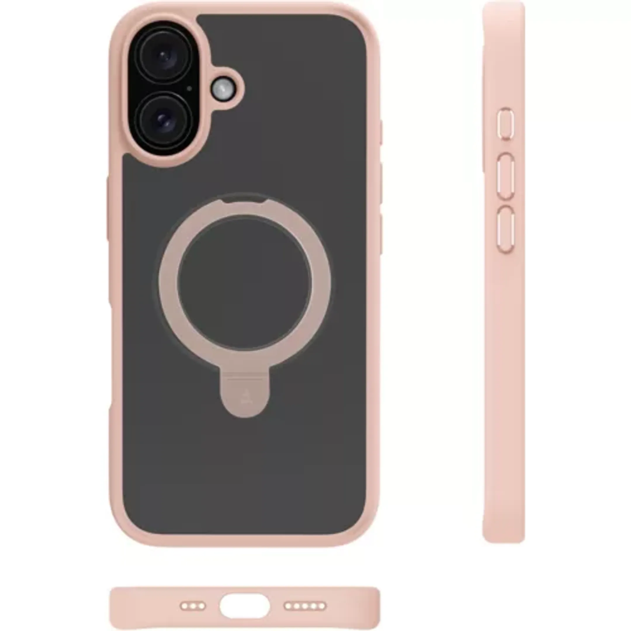 Adeqwat Coque iPhone 16 magnétique Rose avec support image