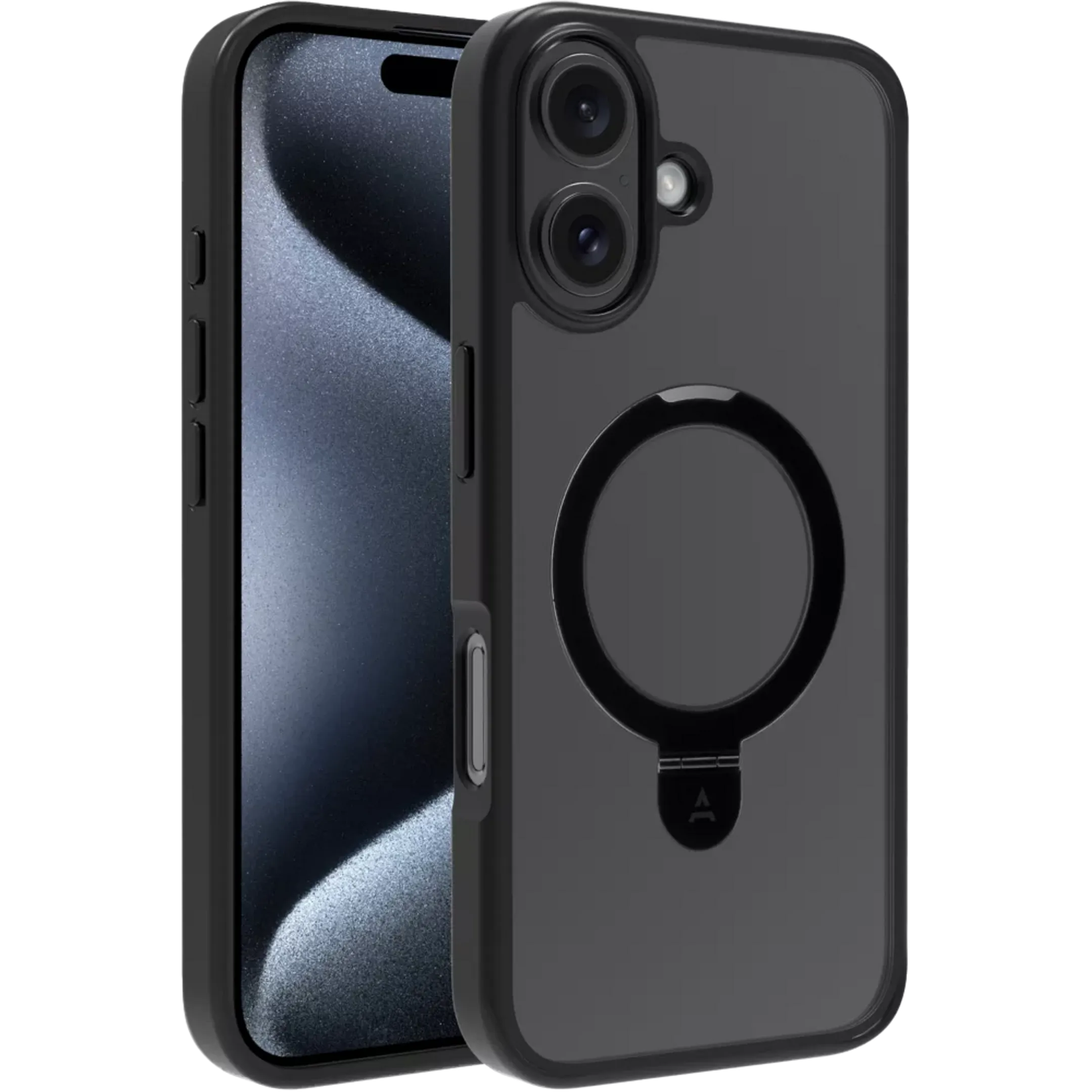Silicone cover voor iPhone 16 Plus- Zwart