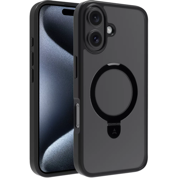 Silicone cover voor iPhone 16 Plus- Zwart