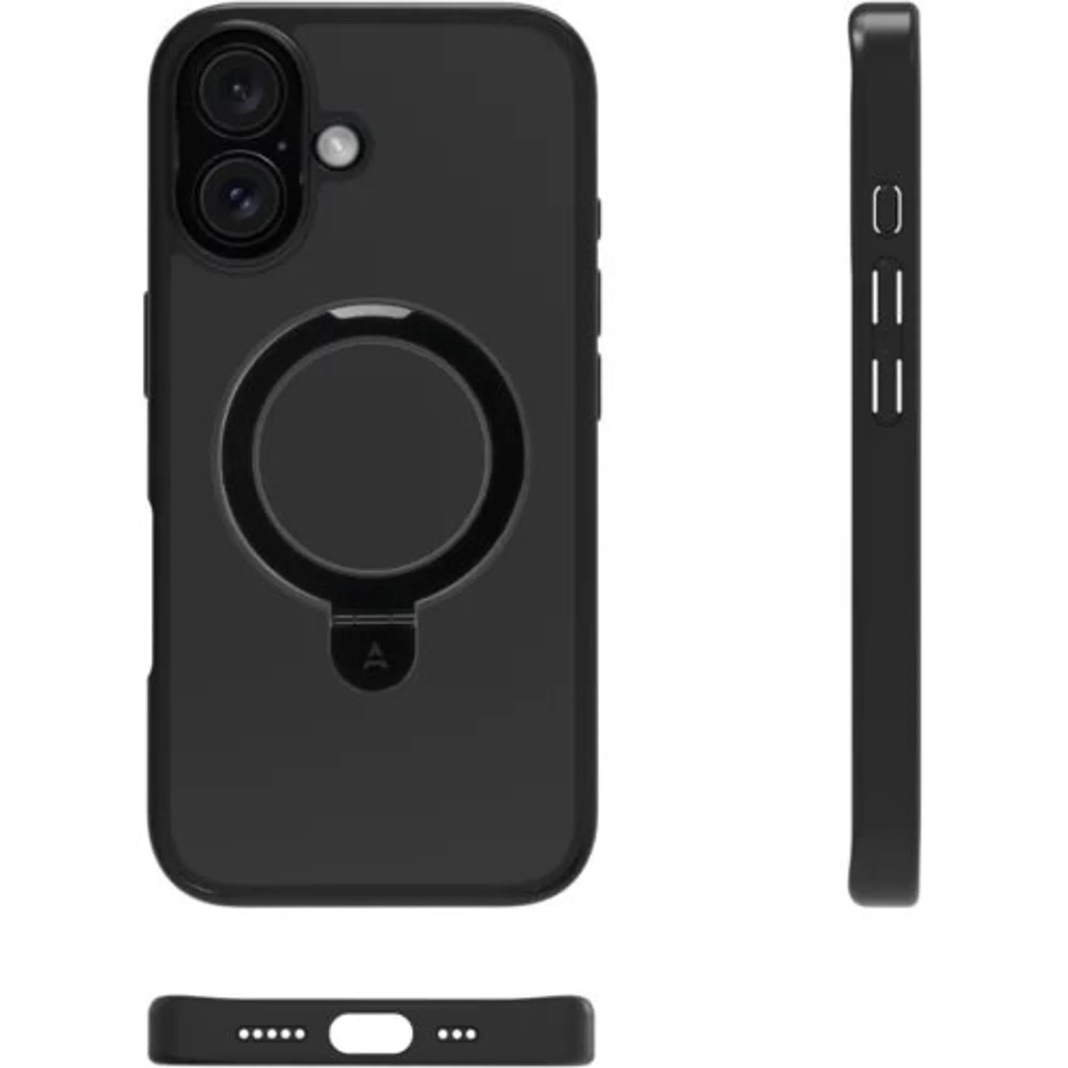Silicone cover voor iPhone 16 Plus- Zwart