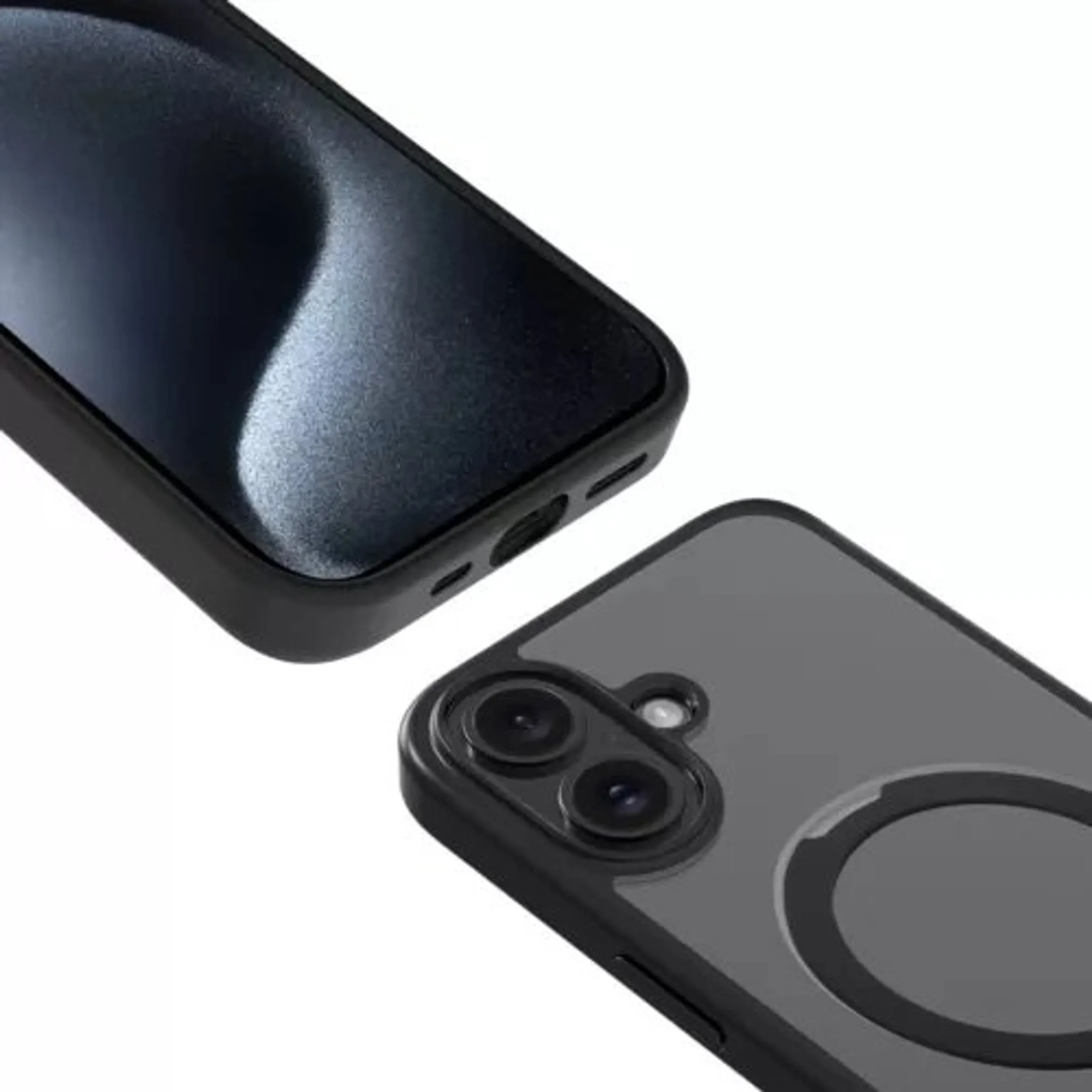 Silicone cover voor iPhone 16 Plus- Zwart