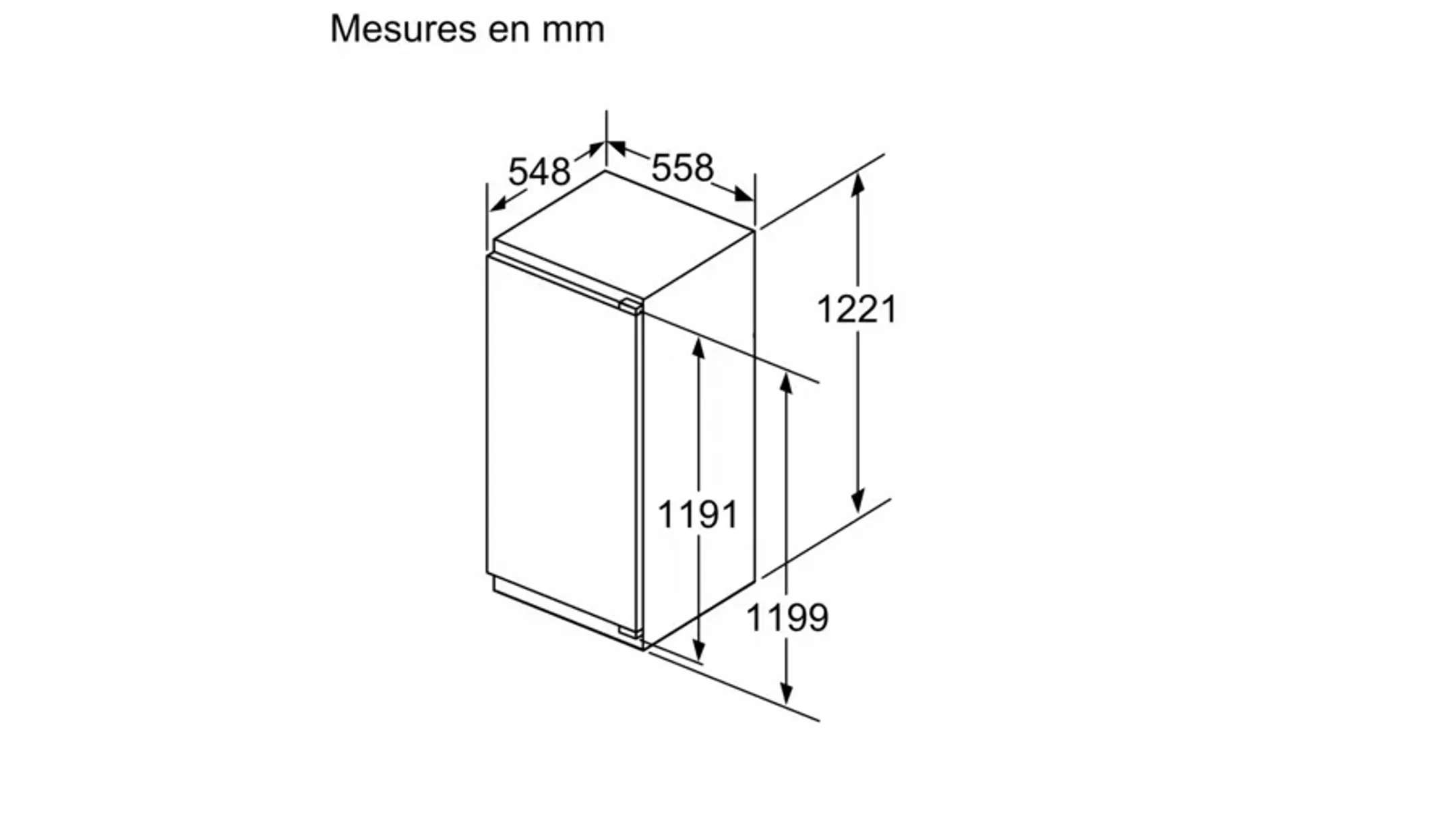 Bosch Combi frigo congélateur encastrable KIL42ADD1 Serie 6 VitaFresh 122 cm image