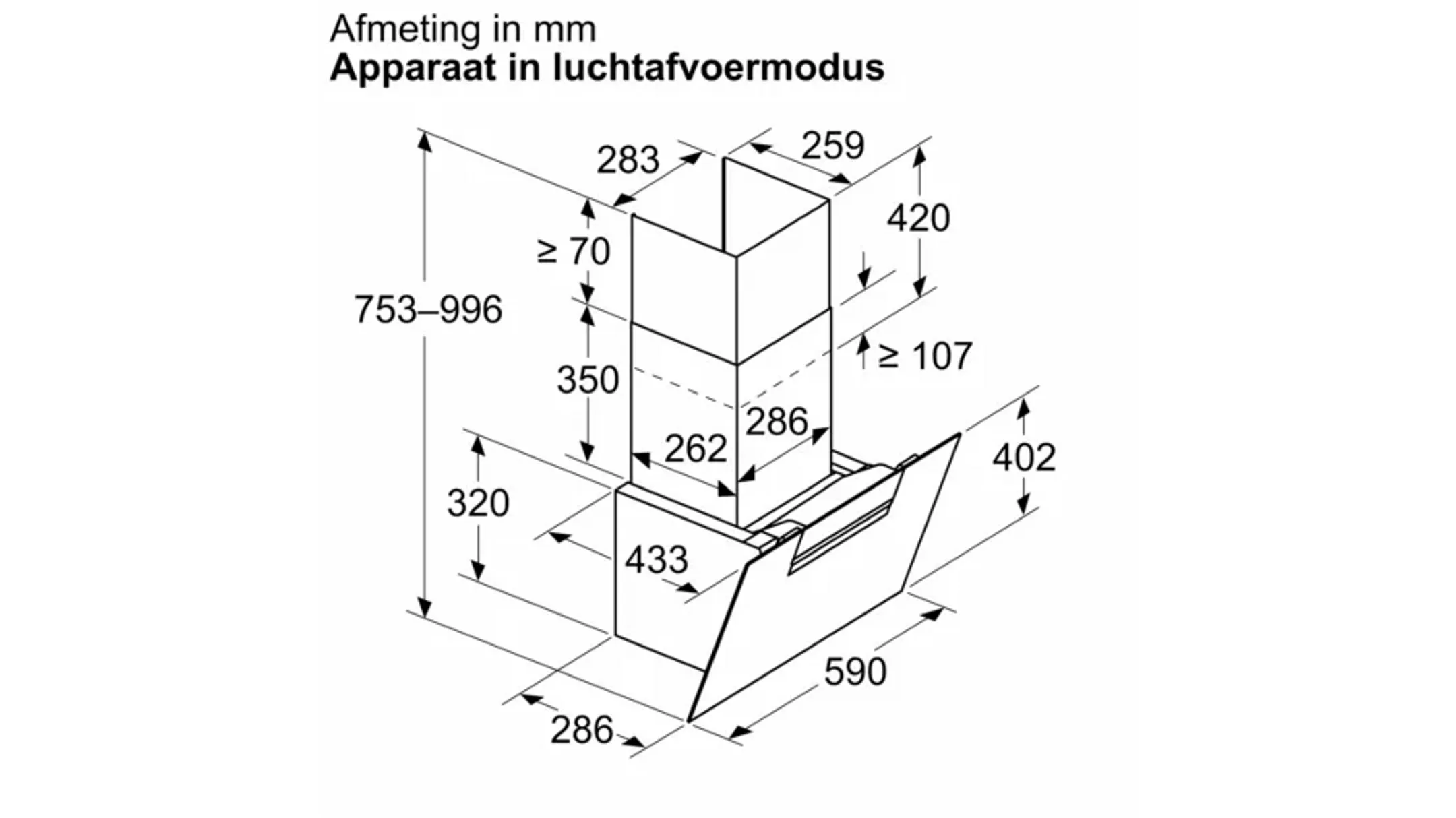 Bosch Wanddampkap DWK67FN60 image