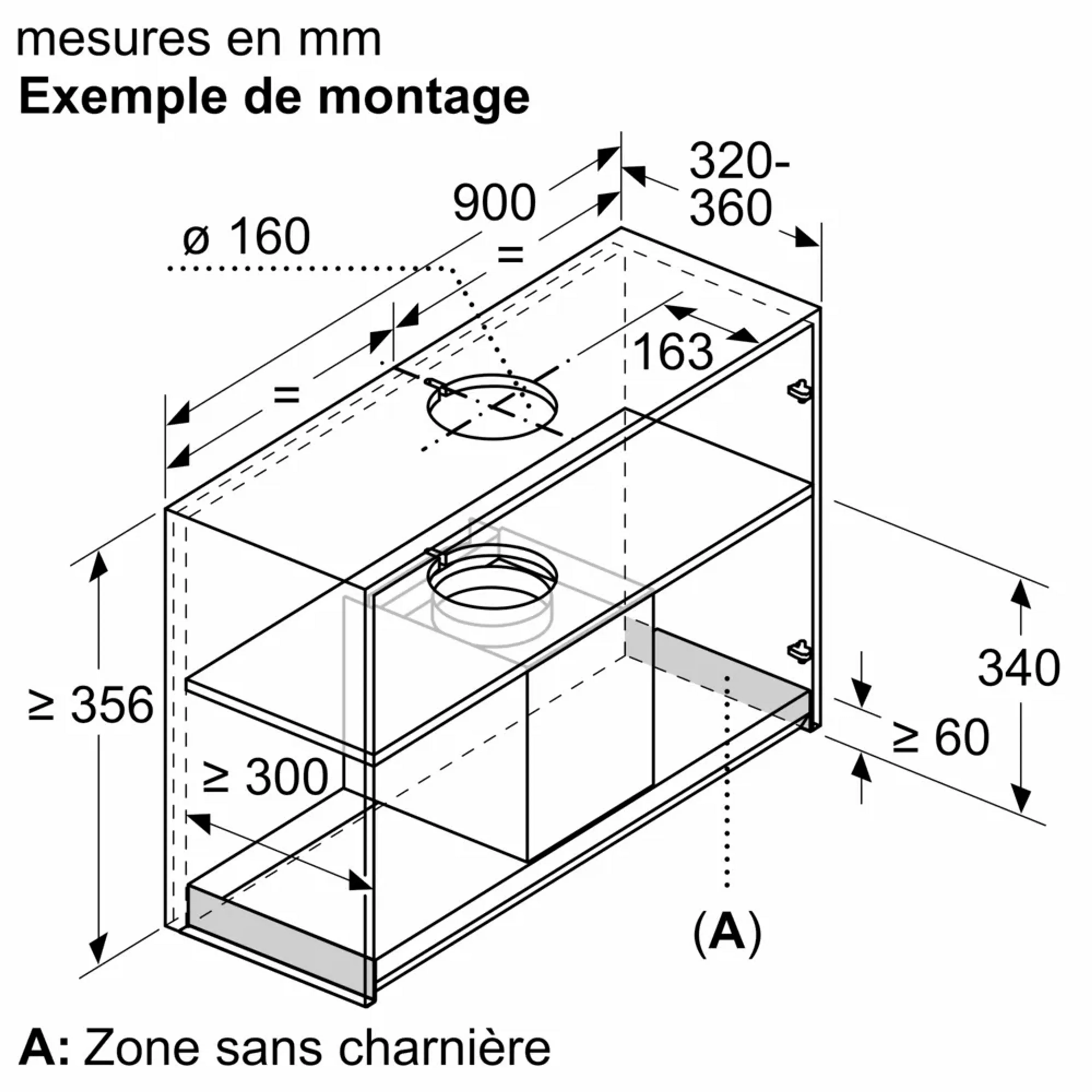 Bosch Hotte décorative LJ97BAM60 image