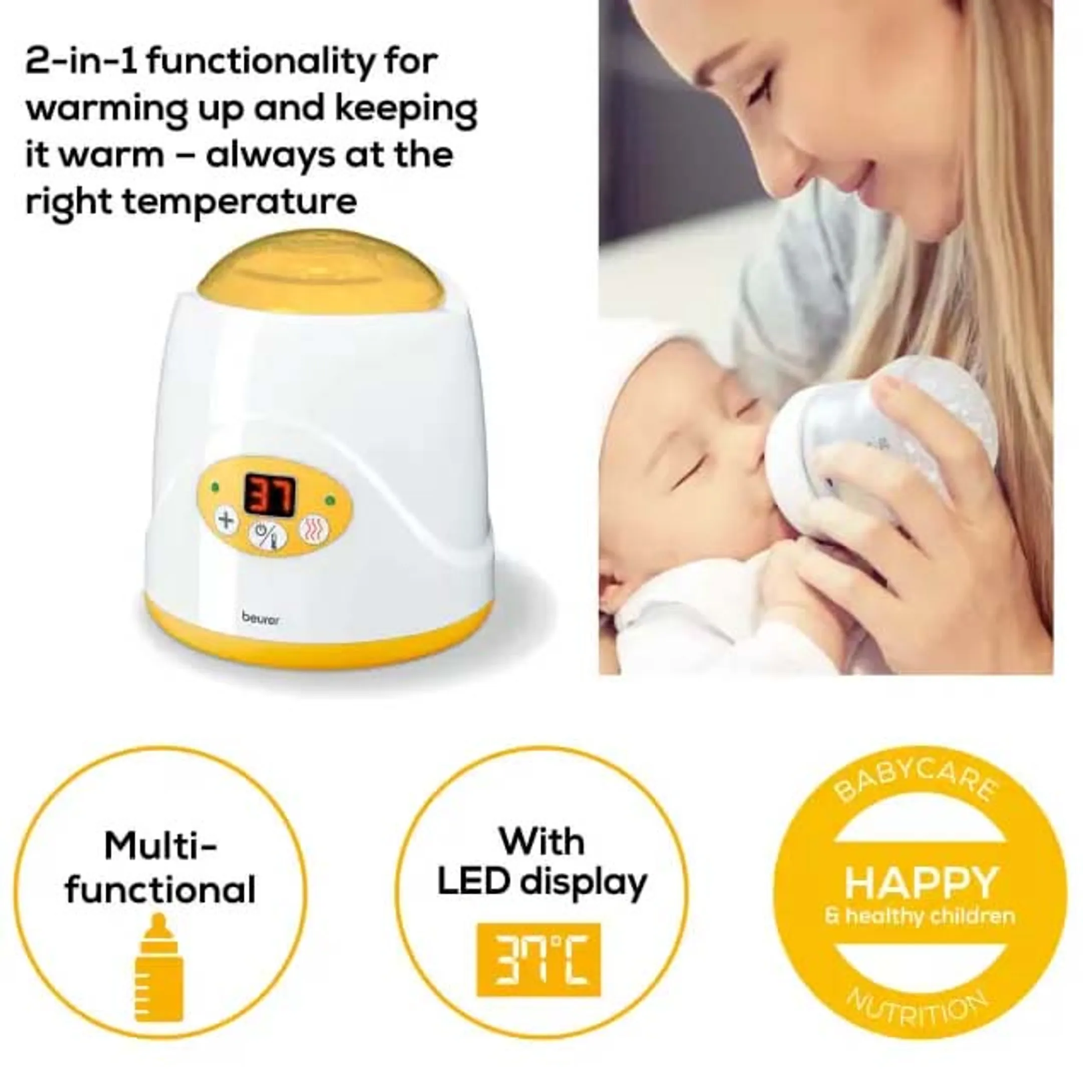 Beurer Babyvoeding- en flessenverwarmer BY52 image