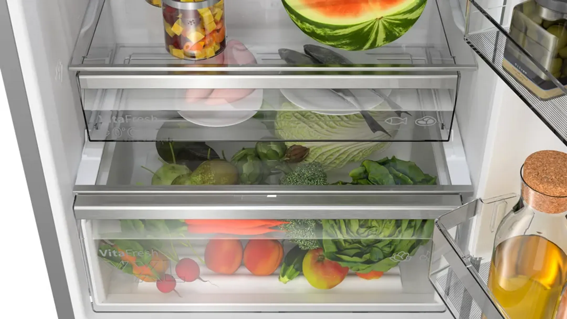 Bosch Combi frigo congélateur KGN49AIBT Serie 6 Total No-frost 203 cm image