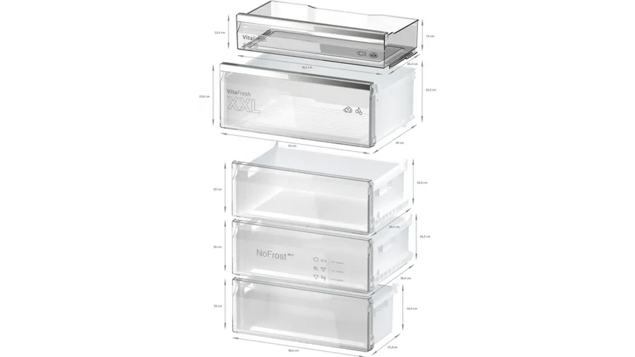 Bosch Combi frigo congélateur KGN49AIBT Serie 6 Total No-frost 203 cm image