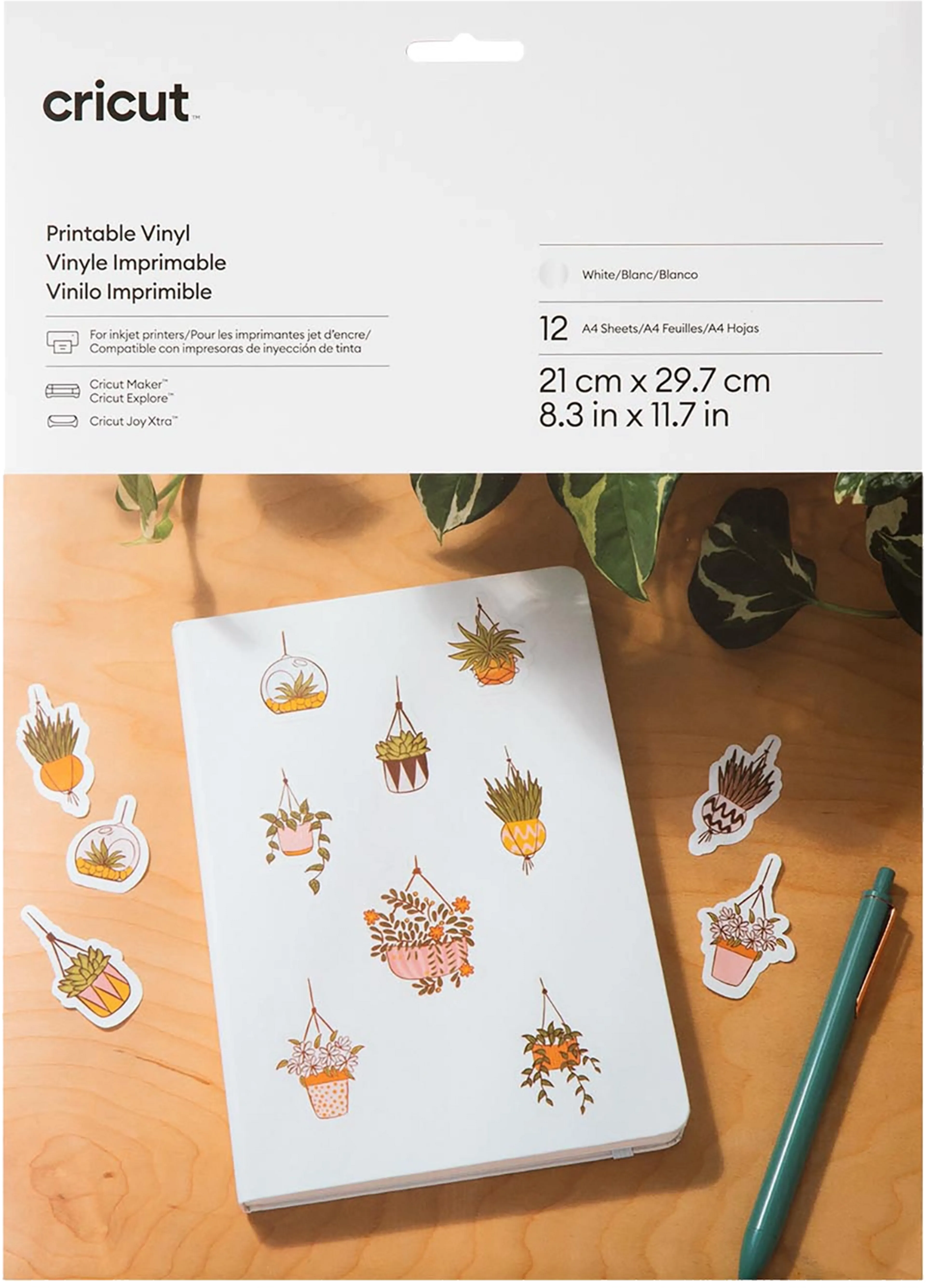 Printbaar Vinyl - A4 - Wit (12 vellen)