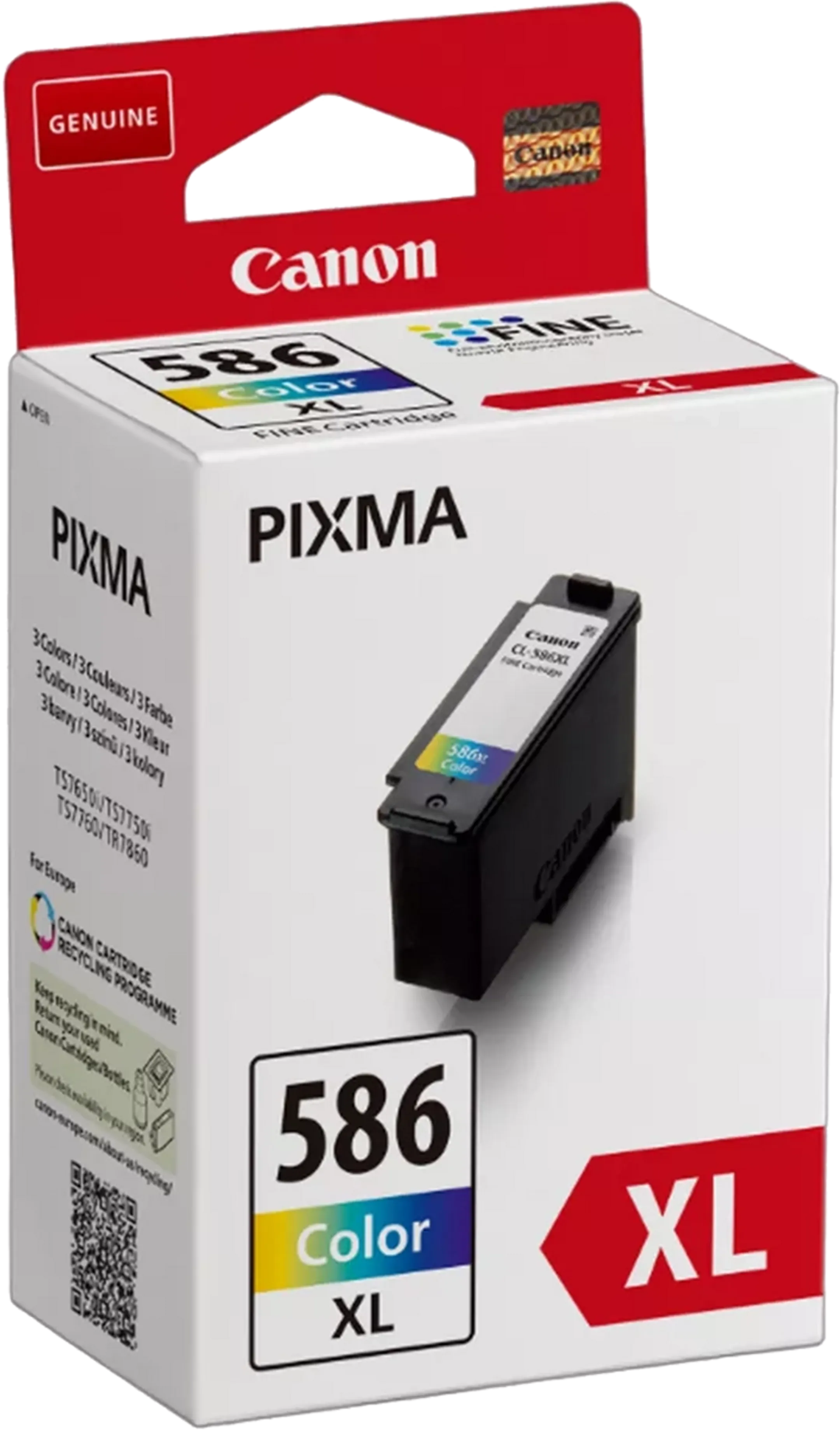 Canon CL-586XL inktpatroon - 3-kleuren image