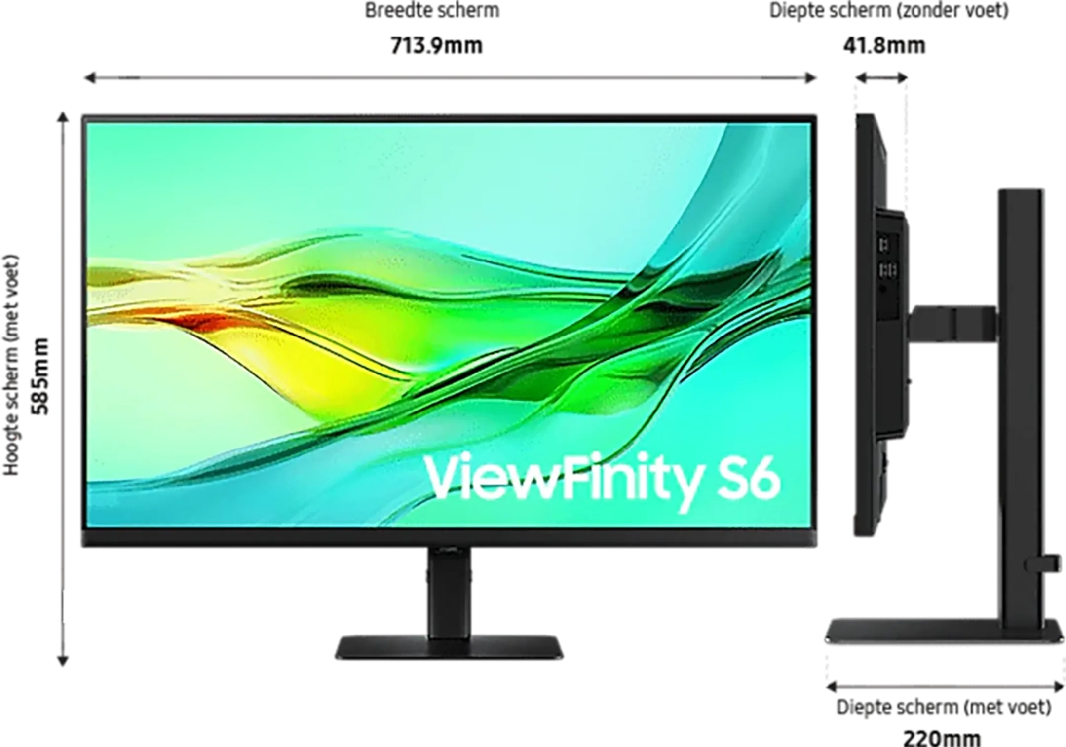 Samsung 32" ViewFinity S6 S60UD LS32D600UAUXEN image