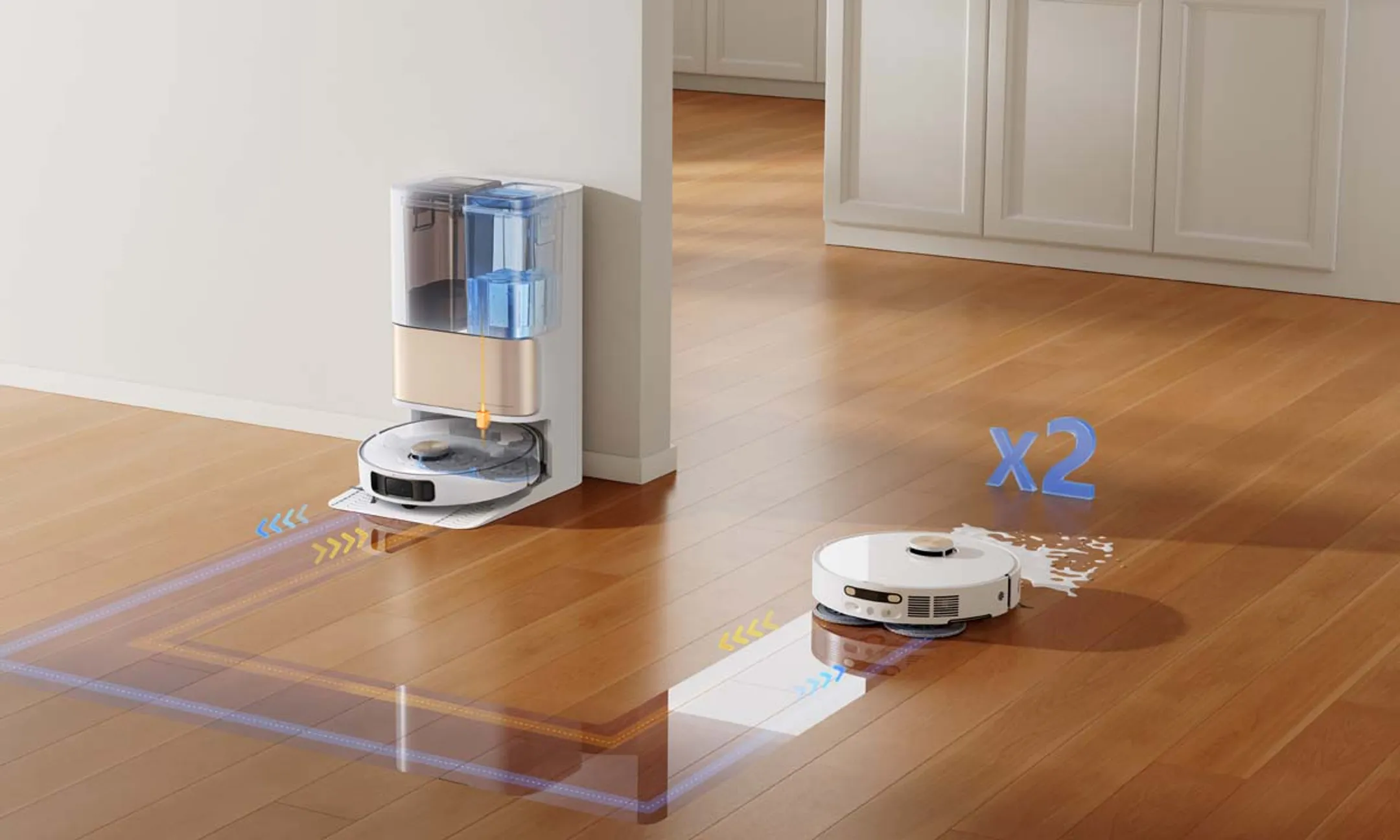Robotstofzuiger 2 in 1 L10S Pro Ultra Heat