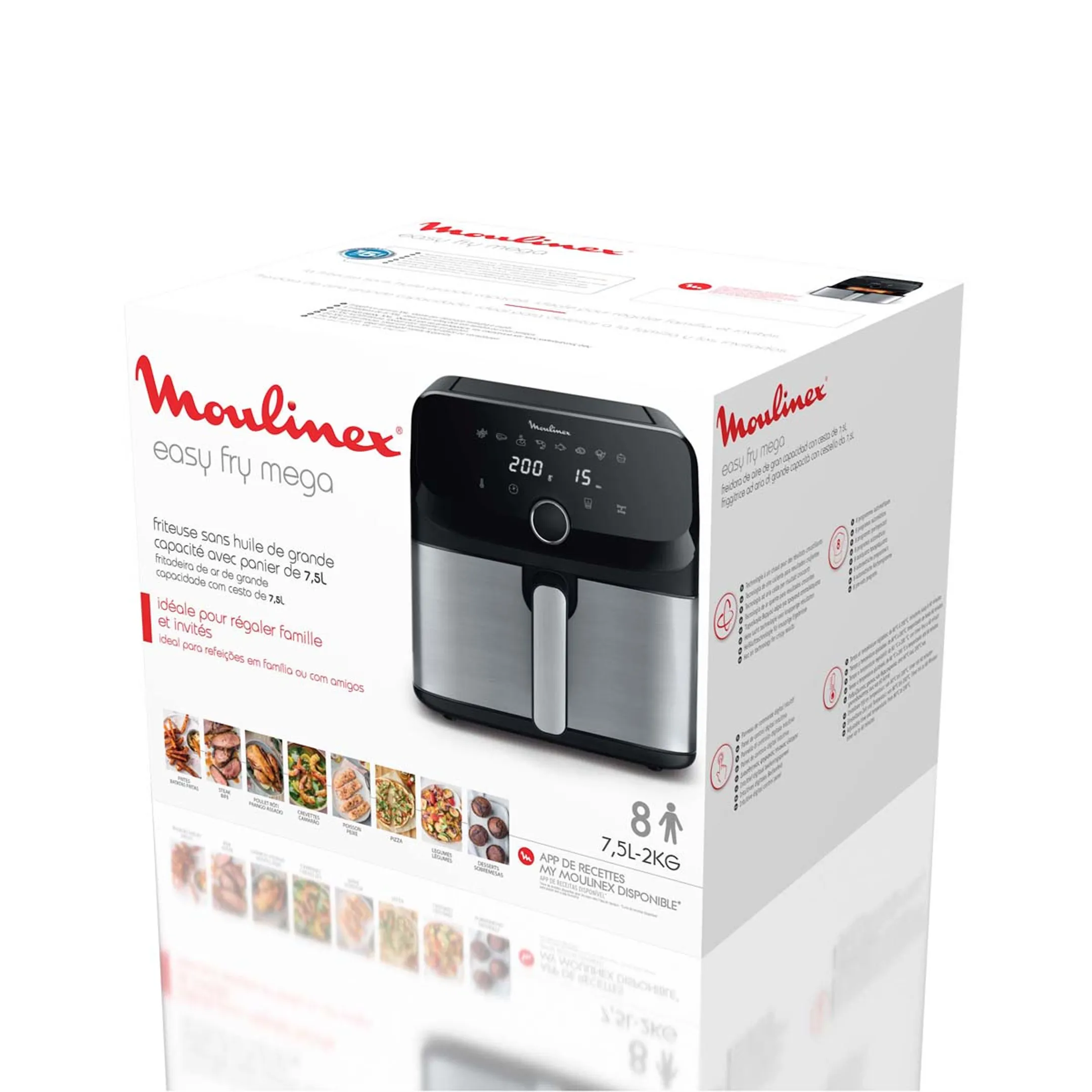 Moulinex Airfryer Easy Fry Mega EZ855D20 image