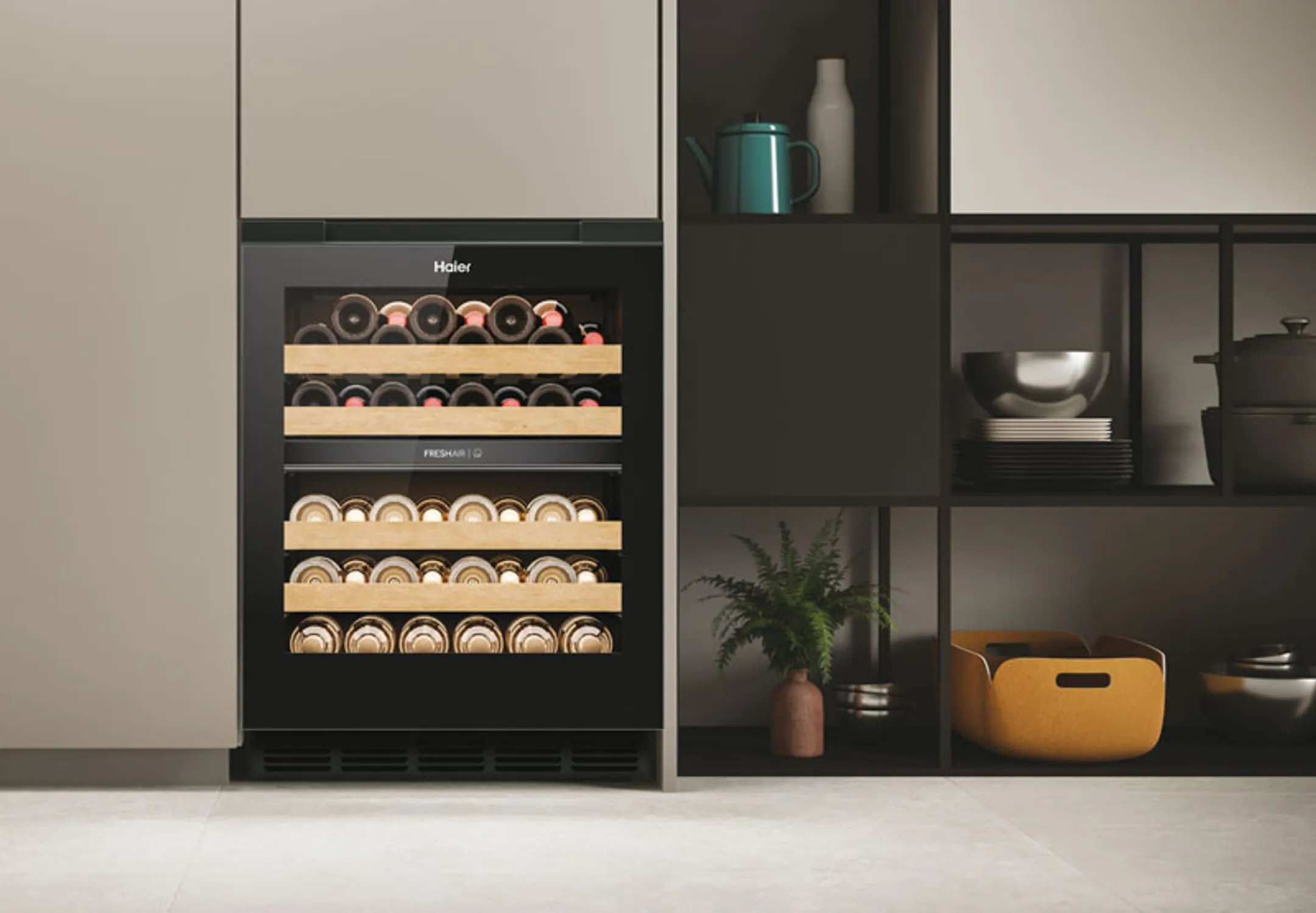 Haier Wijnklimaatkast HUC44GDEH1 NaturalAirflow Anti-UV image