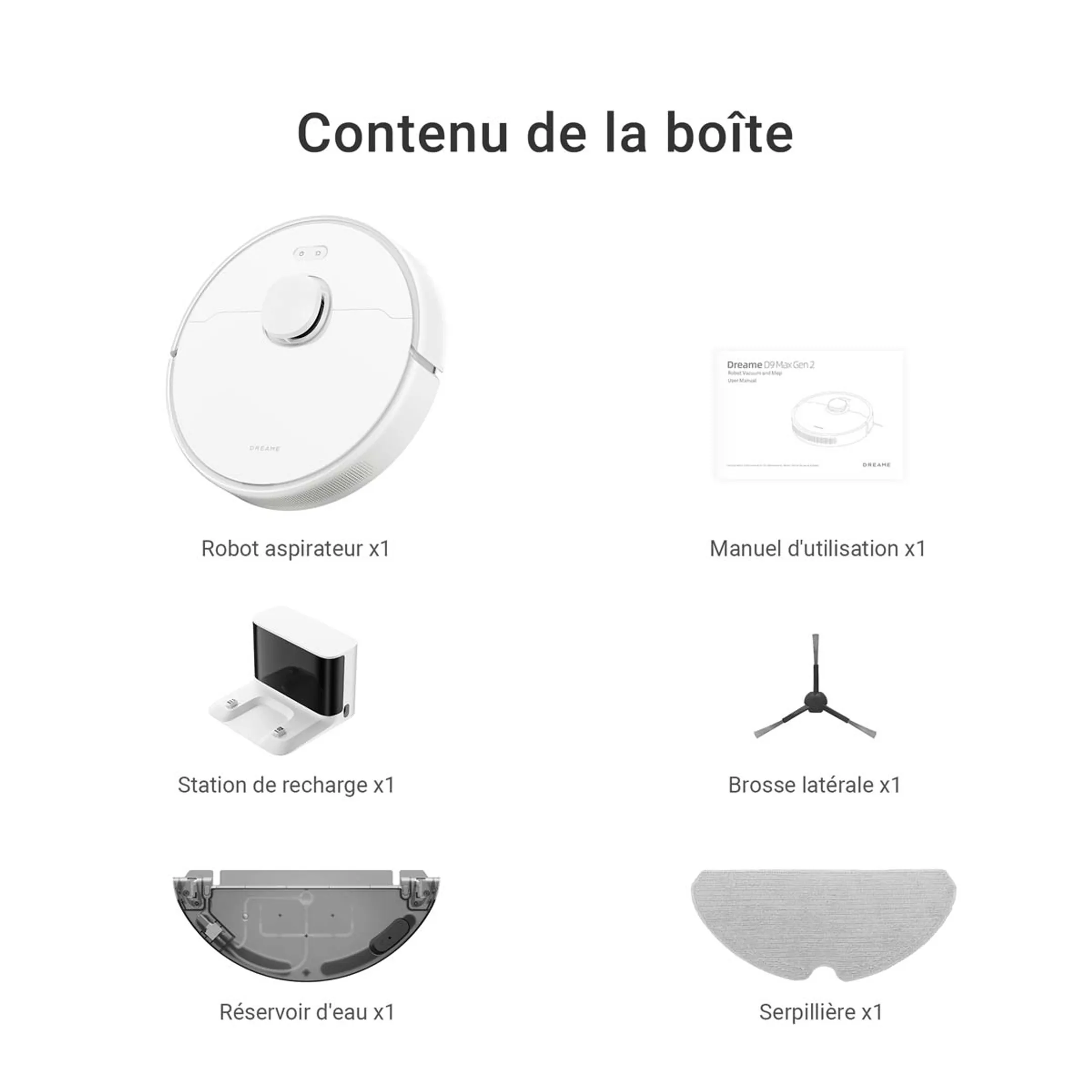 Dreame Aspirateur robot 2 en 1 D9 Max Gen2 image