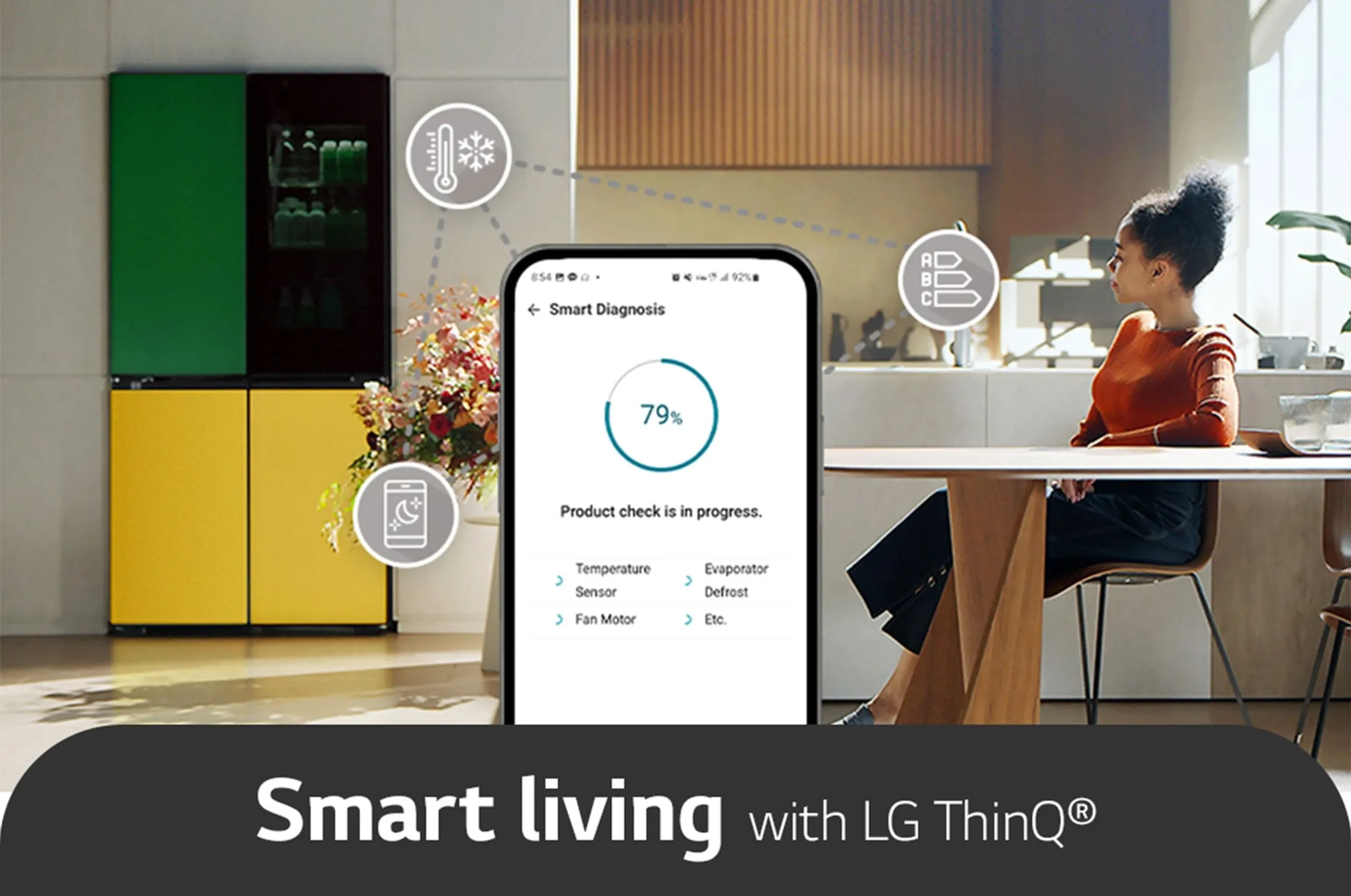 LG Frigo américain GMV960NNME InstaView™ avec MoodUP™ image