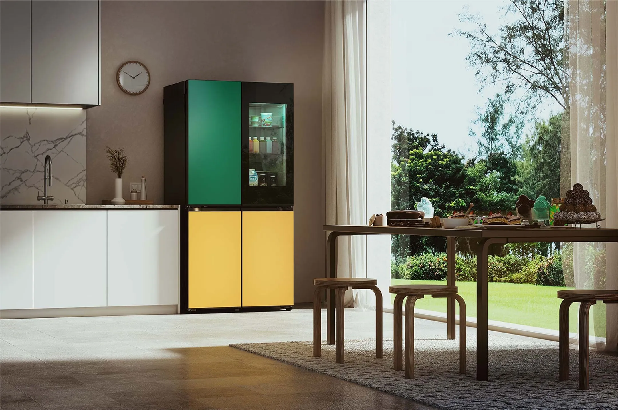 LG Frigo américain GMV960NNME InstaView™ avec MoodUP™ image
