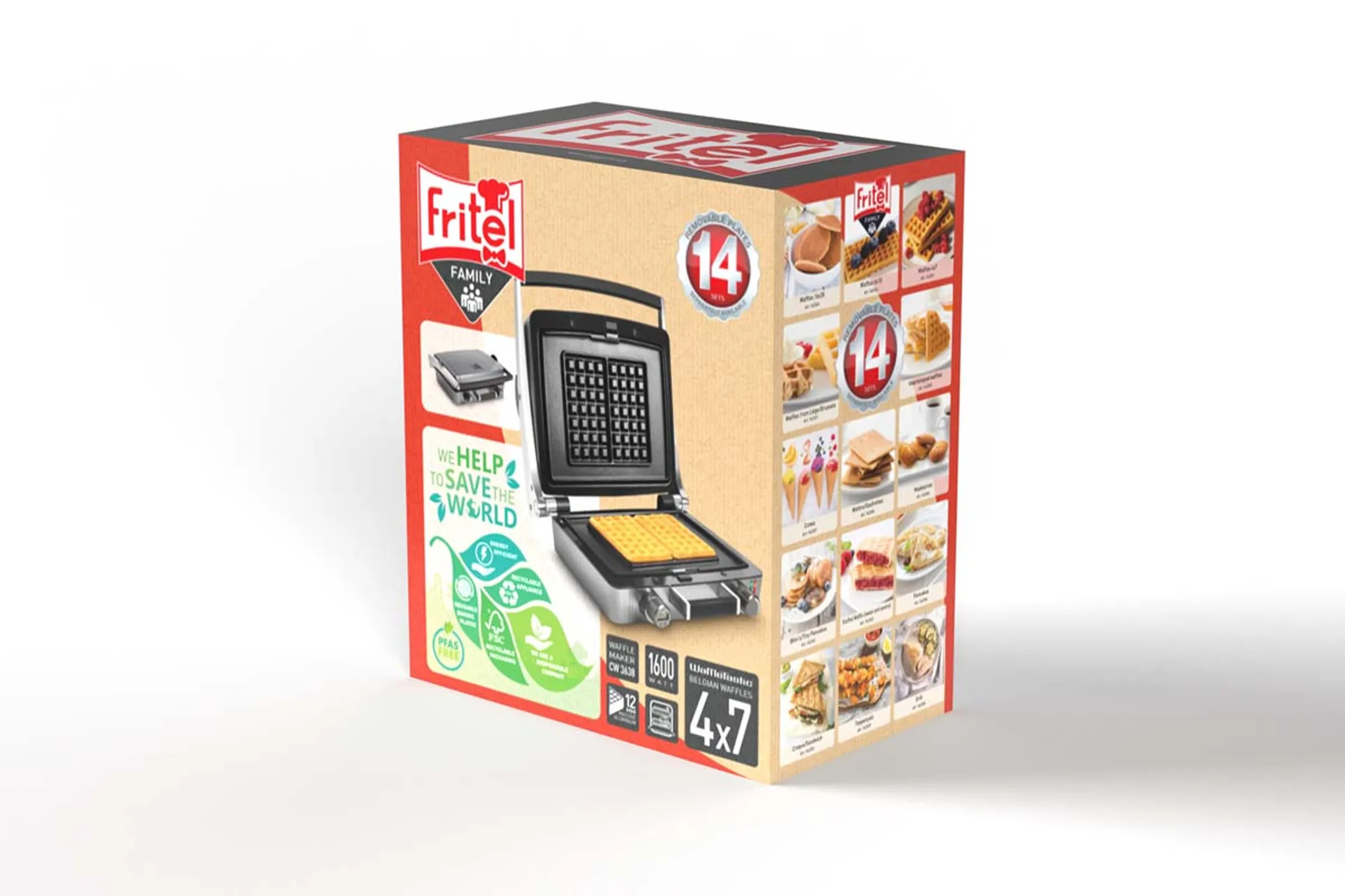 FRITEL Combi-wafelijzer WaffleTastic® CW 3638 image