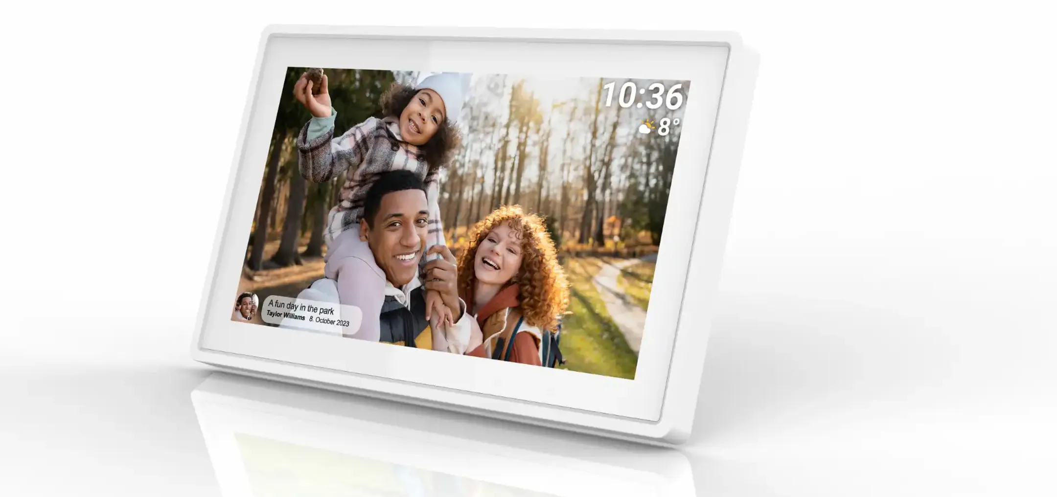 Denver PFF-725W cadre photo 7" avec Wi-Fi -  Blanc image