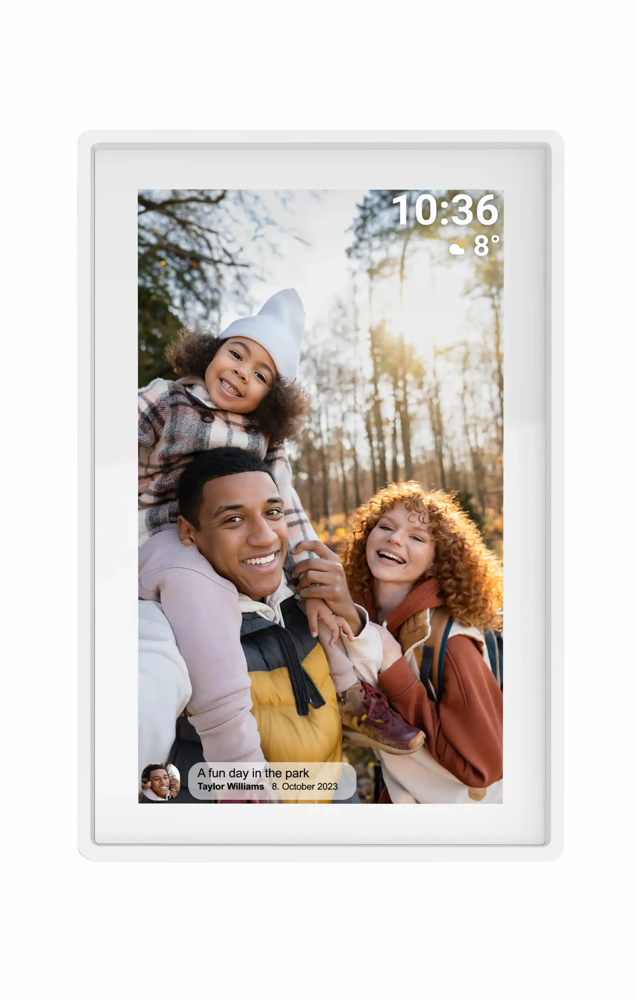 Denver PFF-725W cadre photo 7" avec Wi-Fi -  Blanc image