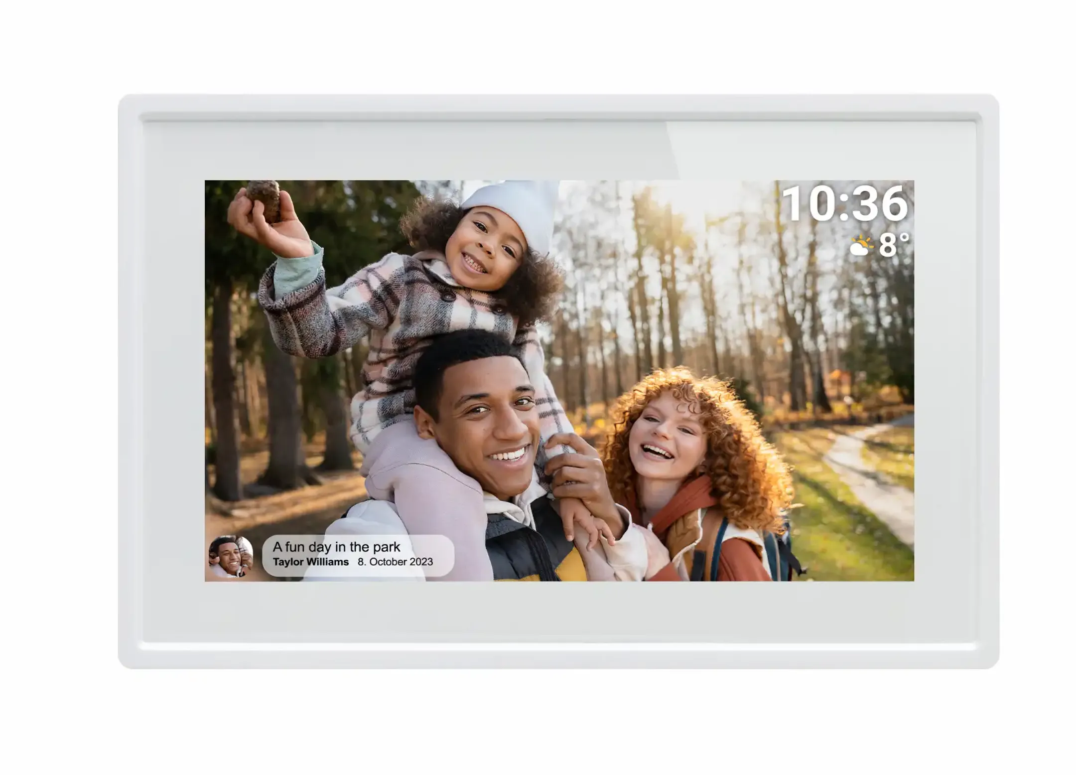 PFF-725W cadre photo 7" avec Wi-Fi -  Blanc