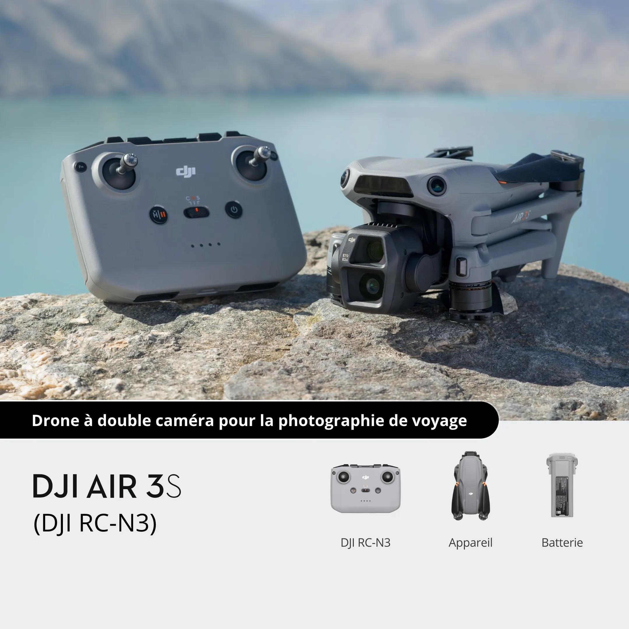 DJI Drone Air 3S avec Radiocommande RC-N3 image
