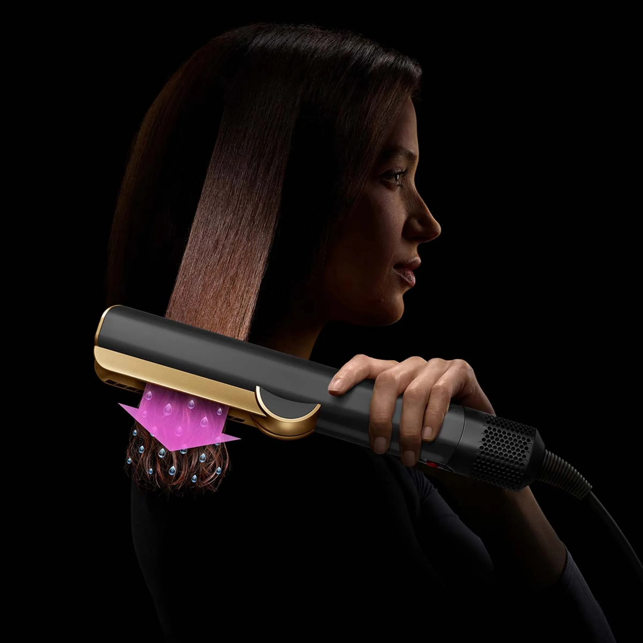 Dyson Airstrait Onyx Gold Limited Edition image