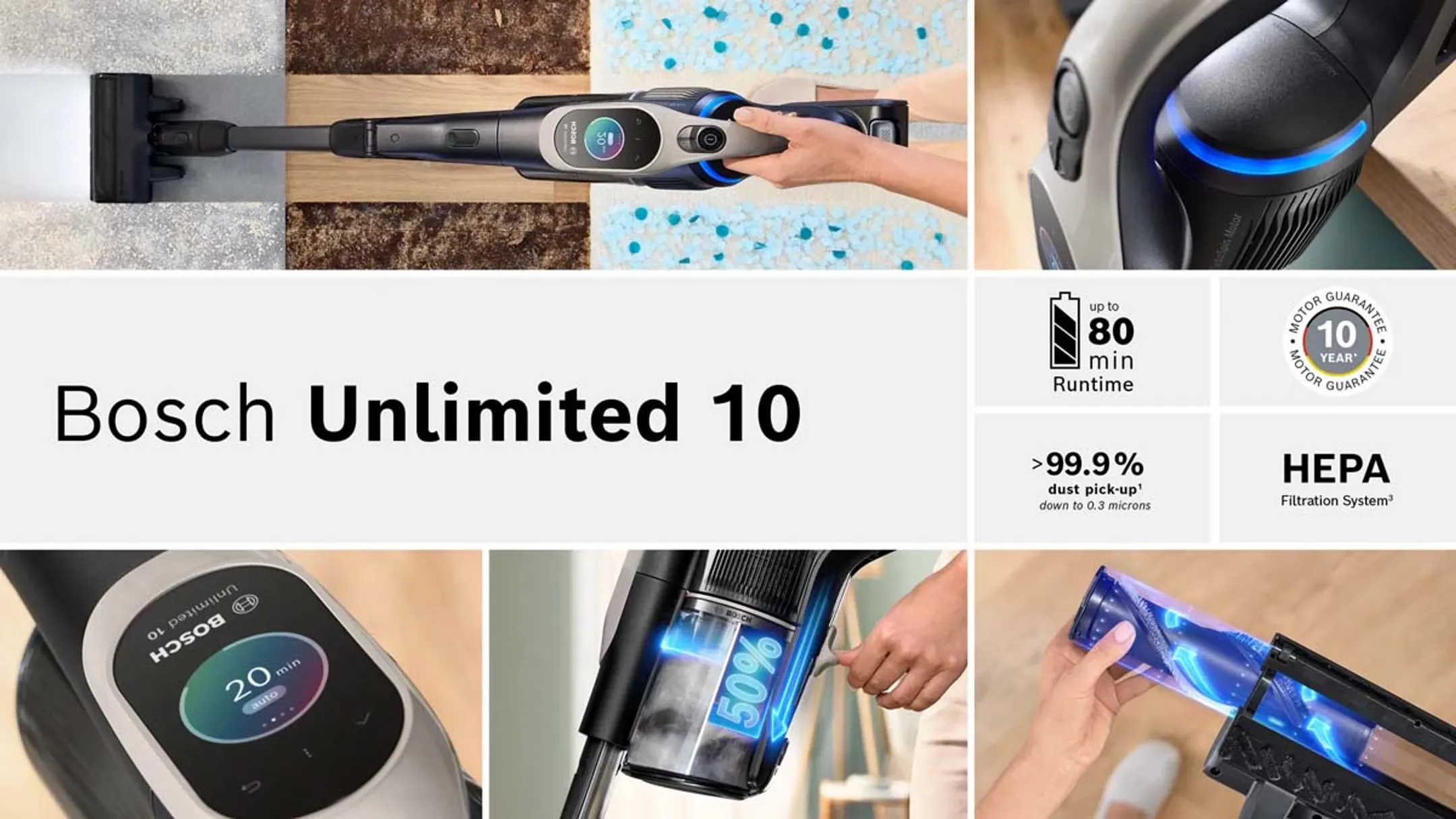 Bosch Aspirateur balai Unlimited 10 BSS1041GHF image